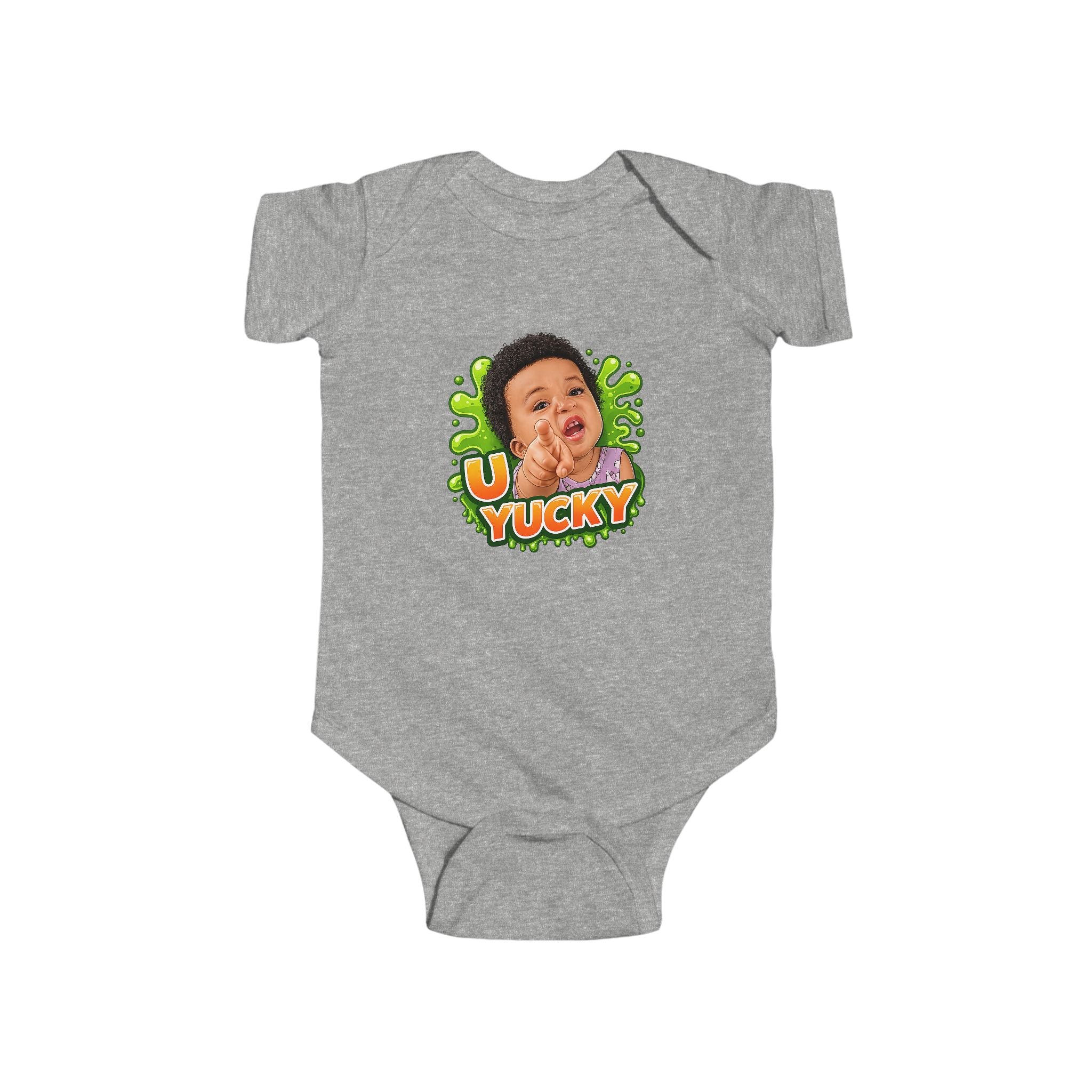 Baby Bodysuit "U Yucky" Funny Slime Graphic Infant Onesie