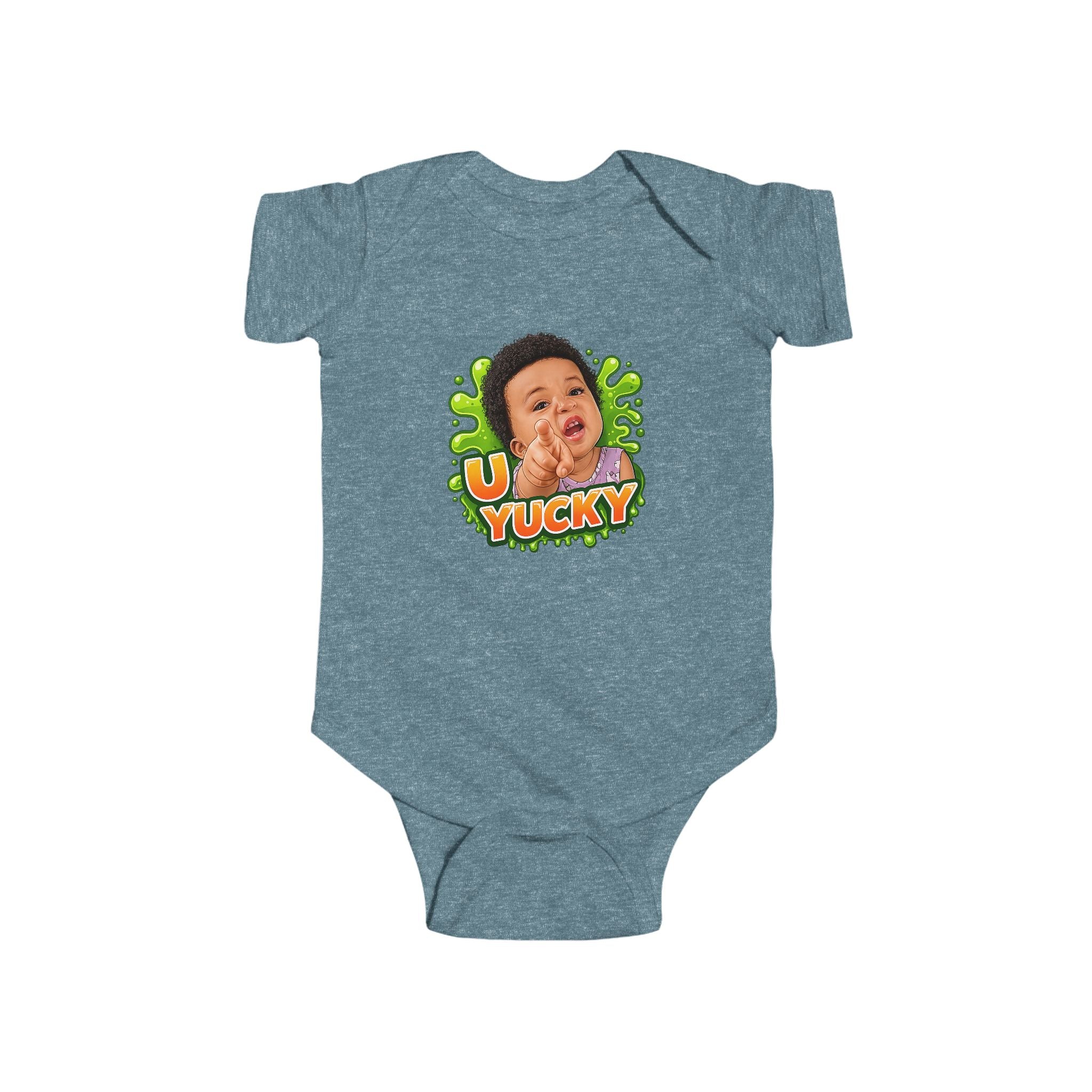 Baby Bodysuit "U Yucky" Funny Slime Graphic Infant Onesie