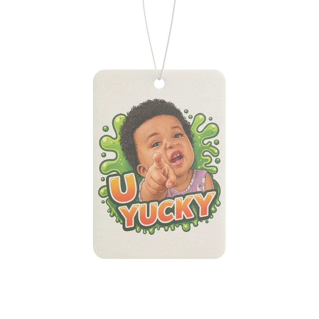 Car Air Freshener — 'U Yucky' Funny Baby Face Scented Hanging Air Freshener
