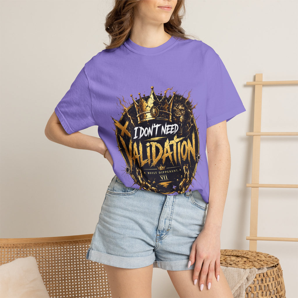 I Don’t Need Validation Graphic Tee — Bold Crown Streetwear T-Shirt