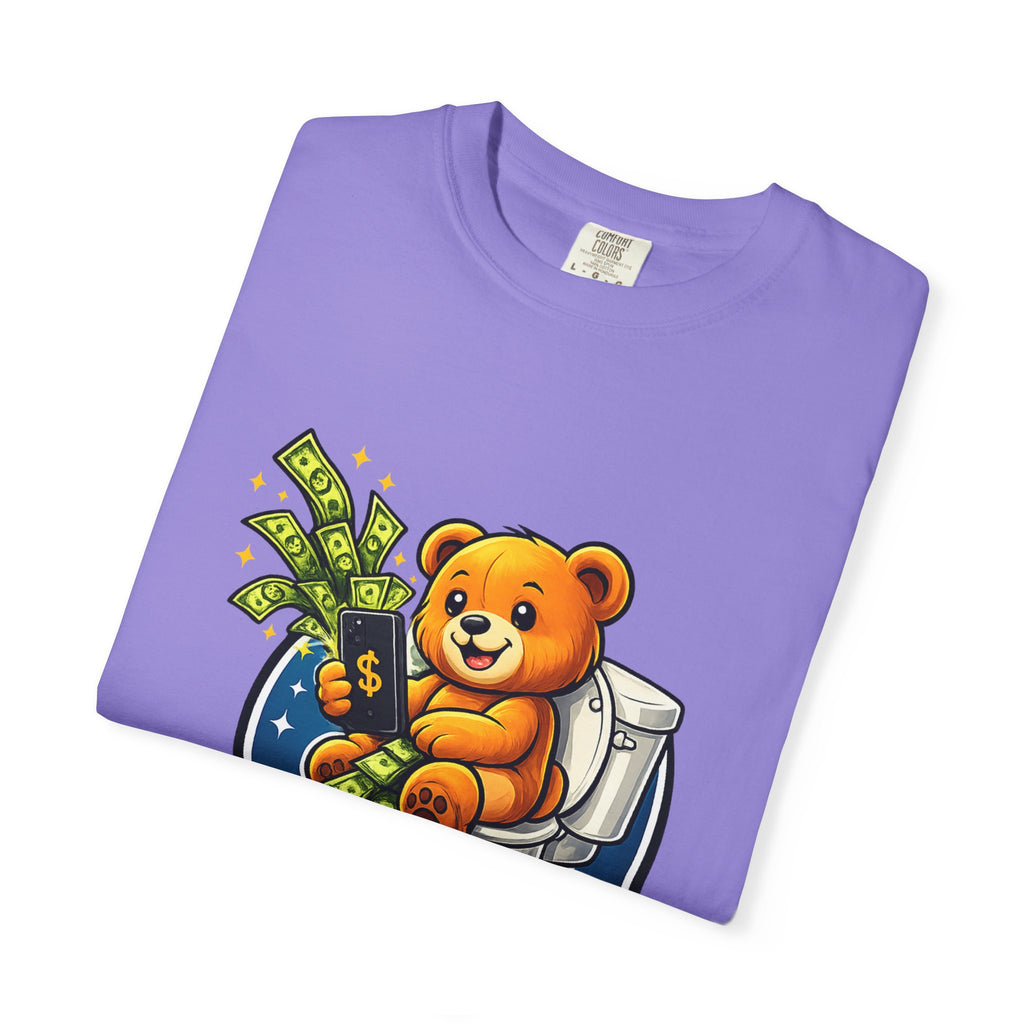 Bathroom Billionaire T-Shirt — Cute Bear on Toilet Graphic Tee
