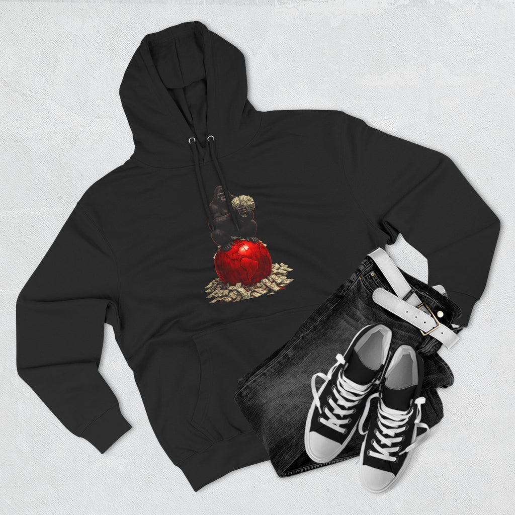 Three-Panel Hoodie — “I’m On My Own Clock” Graphic Pullover