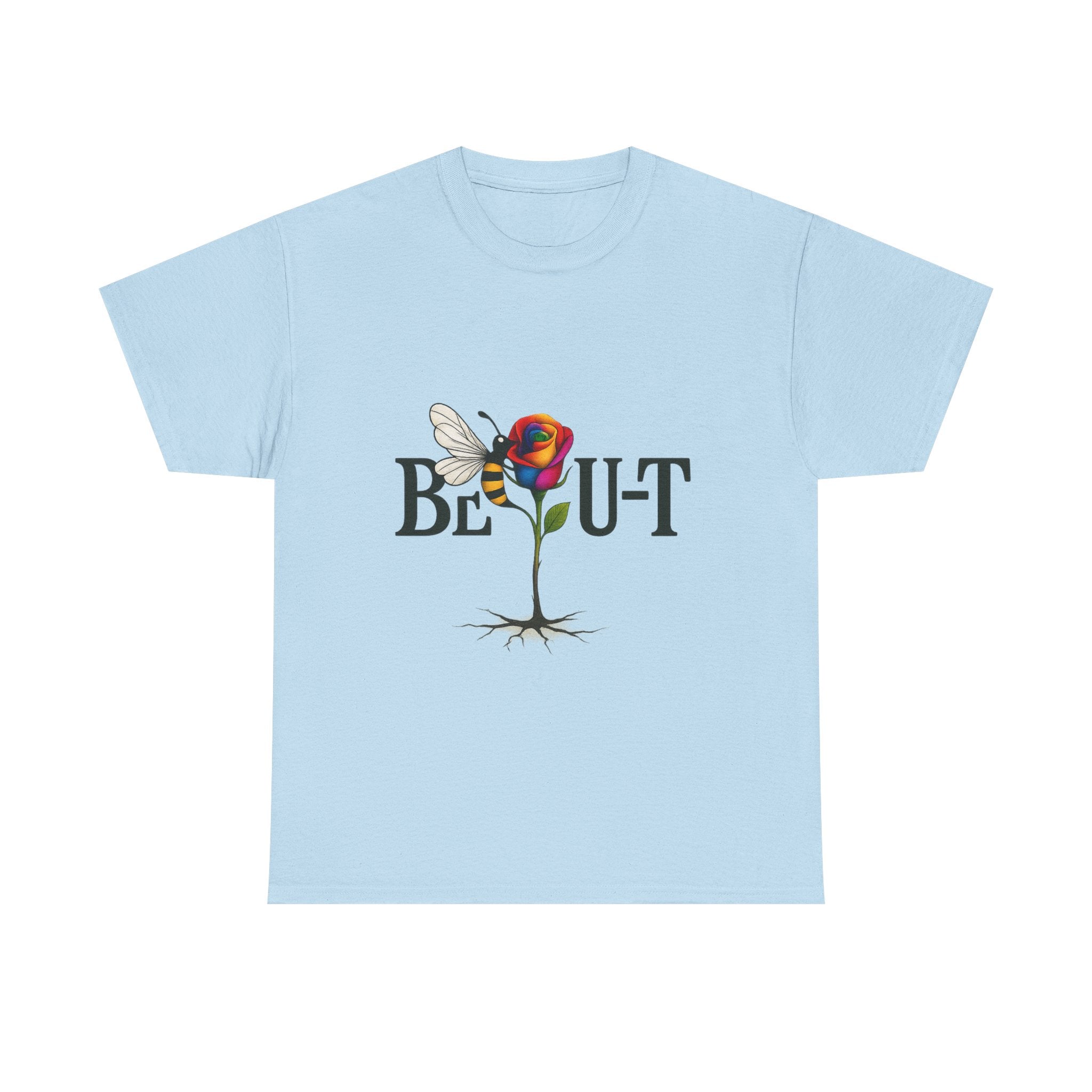 T-Shirt — "Be-Out" Rose & Bee Graphic Tee