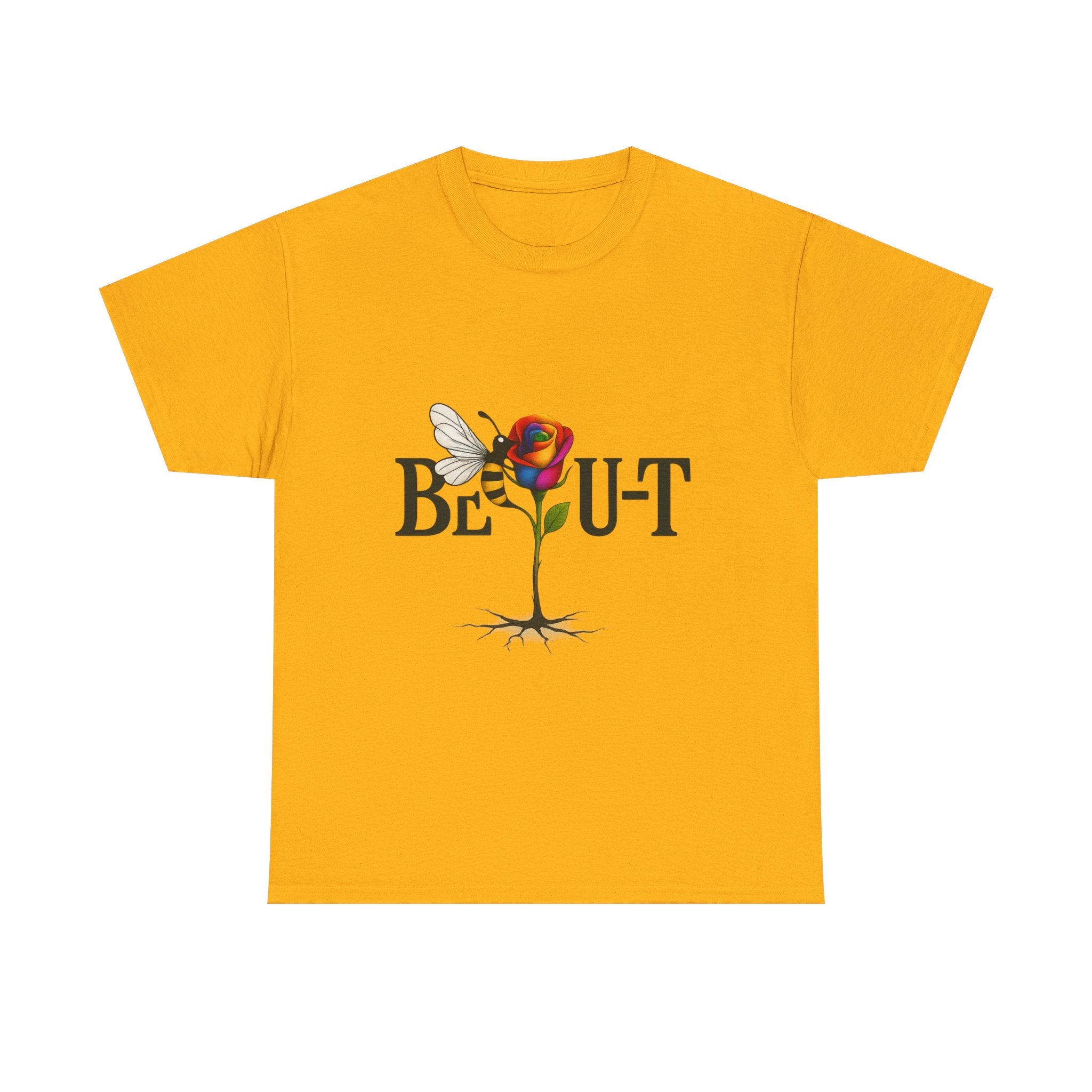 T-Shirt — "Be-Out" Rose & Bee Graphic Tee