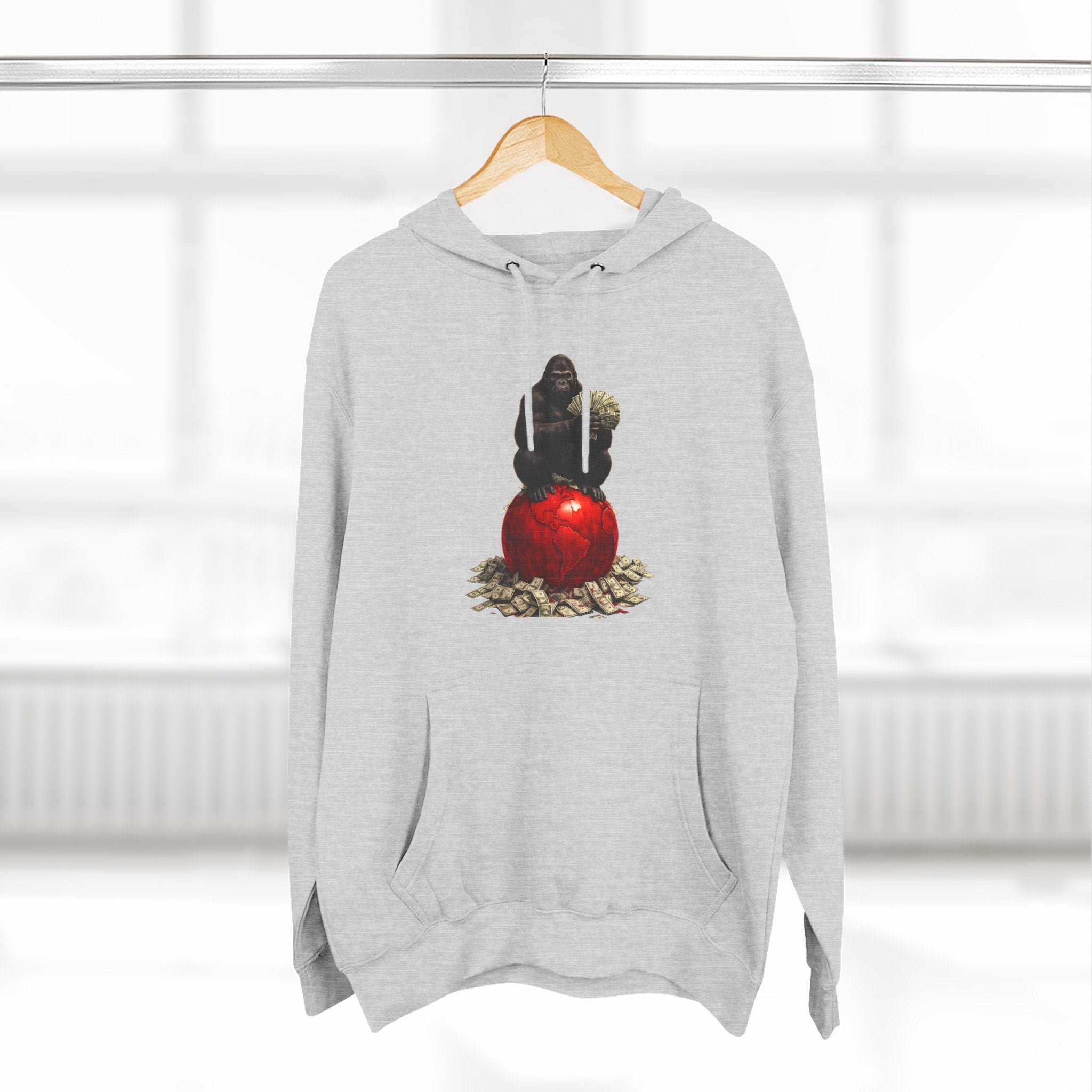 Three-Panel Hoodie — “I’m On My Own Clock” Graphic Pullover