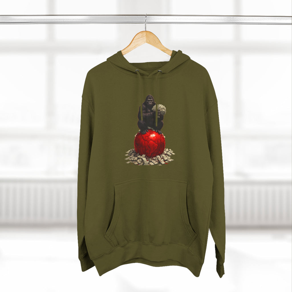 Three-Panel Hoodie — “I’m On My Own Clock” Graphic Pullover