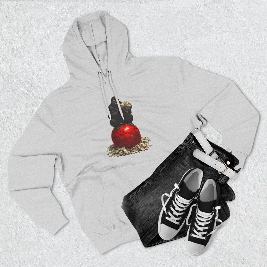Three-Panel Hoodie — “I’m On My Own Clock” Graphic Pullover