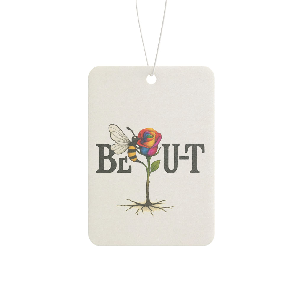 Car Air Freshener — 'Be Out' Floral Butterfly Design, Aromatic Hanging Scent for Cars & Small Spaces