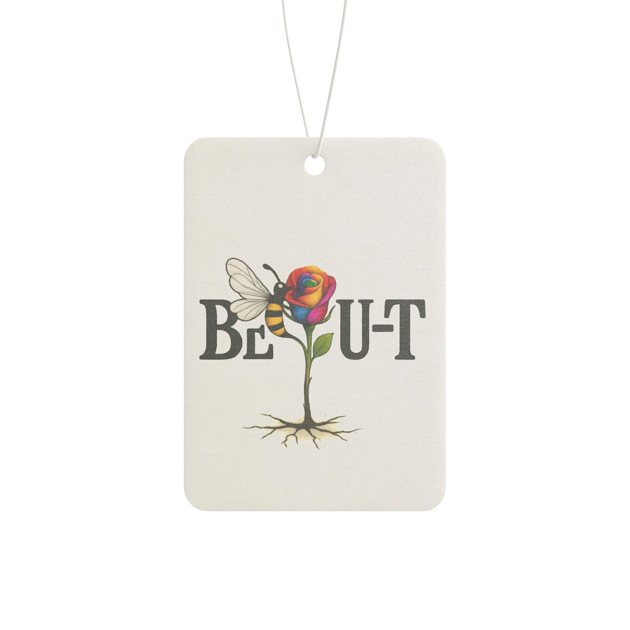 Car Air Freshener — 'Be Out' Floral Butterfly Design, Aromatic Hanging Scent for Cars & Small Spaces