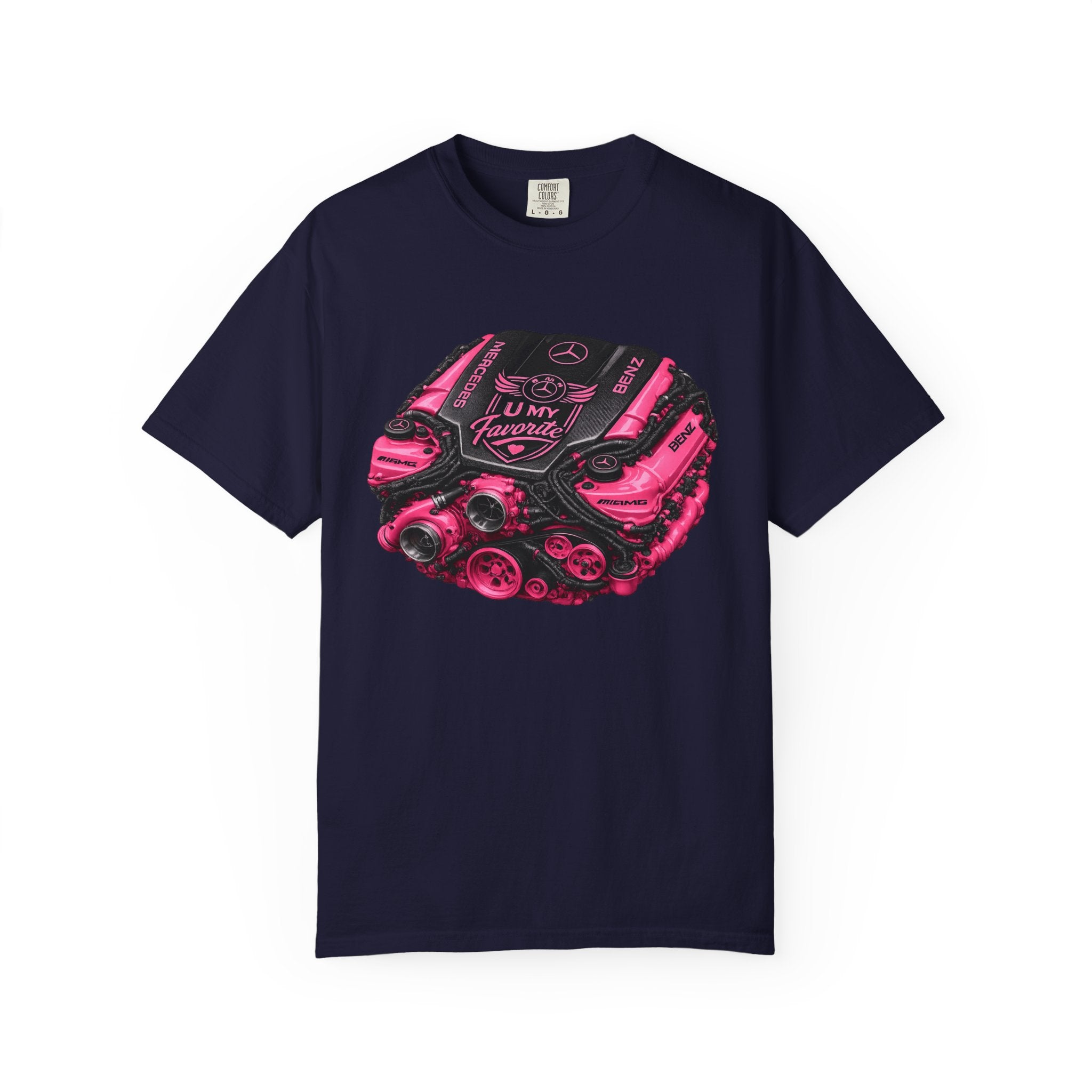 Car Engine Heart Tee — I Love Engines Graphic T-Shirt
