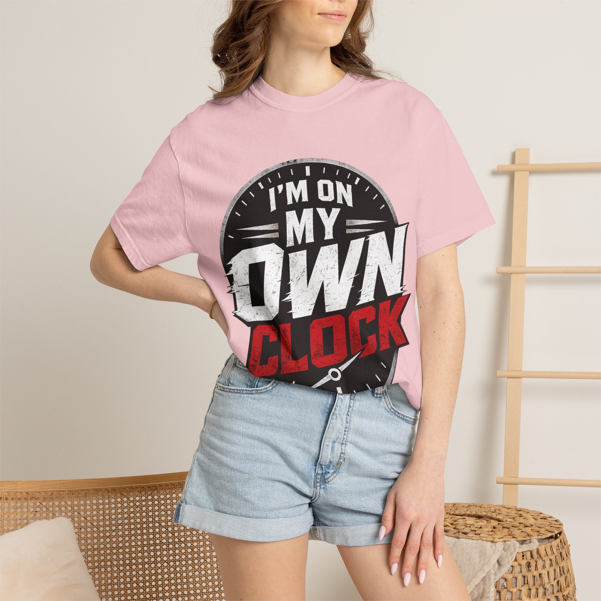 I’m On My Own Clock T-Shirt — Motivational Independent Pride Graphic Tee