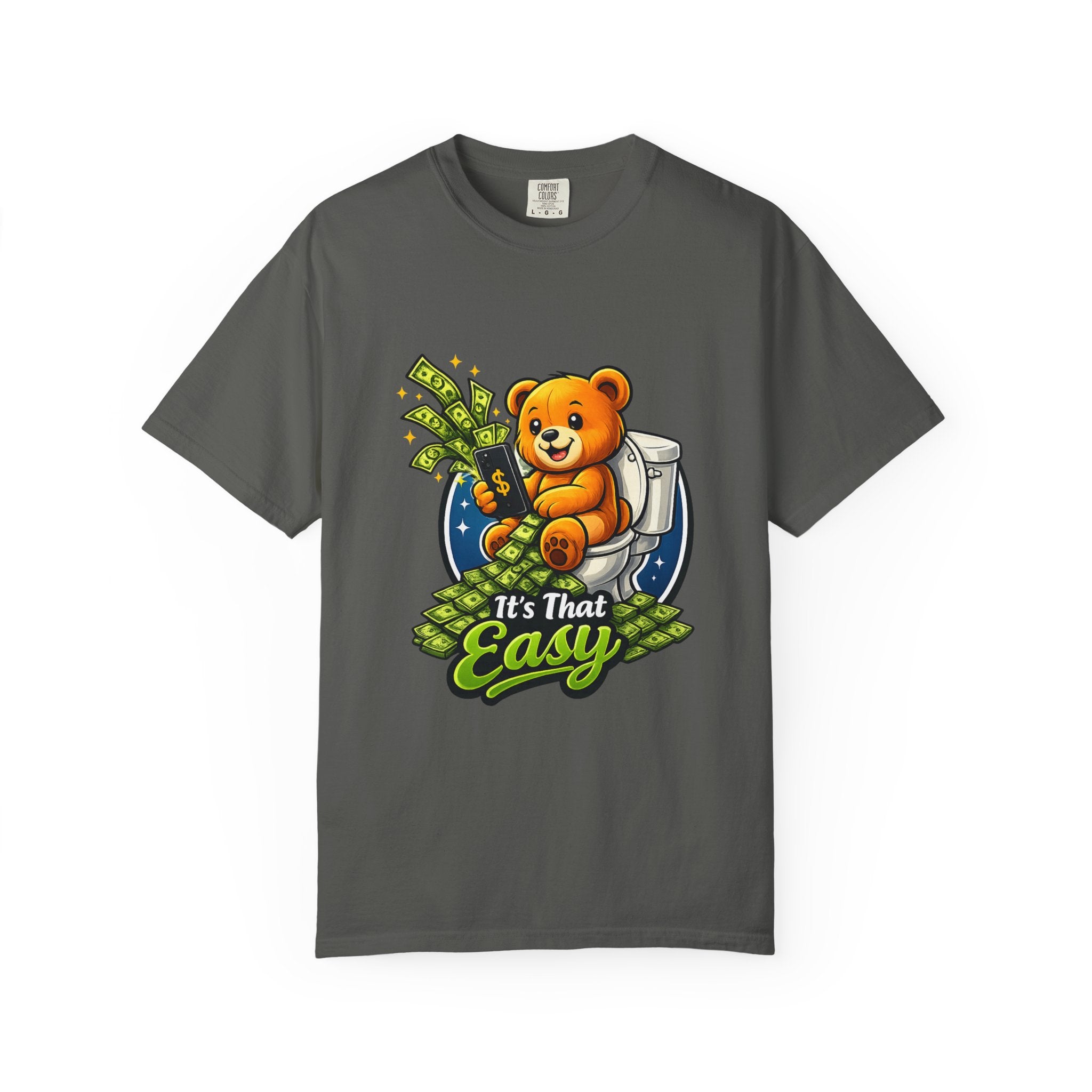 Bathroom Billionaire T-Shirt — Cute Bear on Toilet Graphic Tee