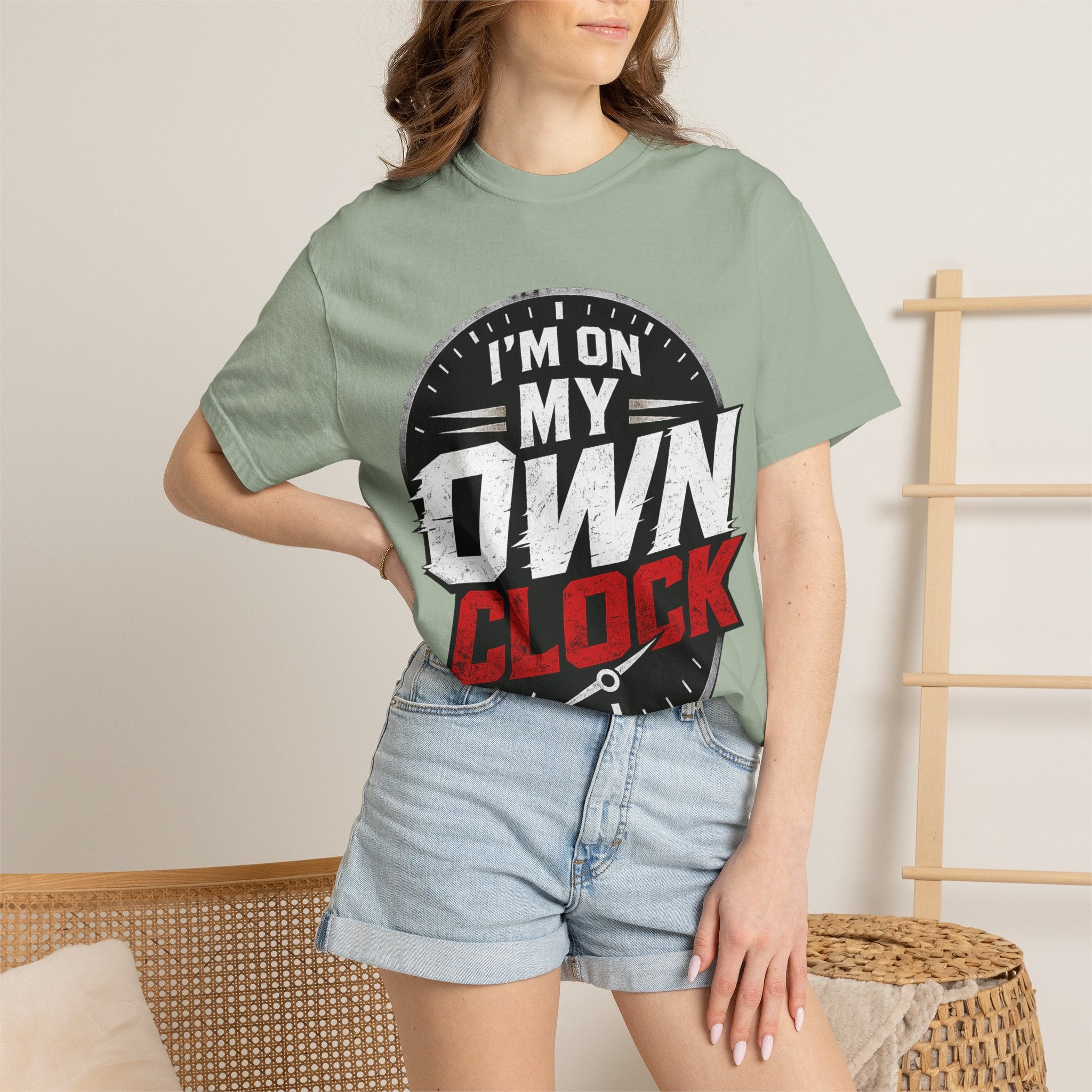 I’m On My Own Clock T-Shirt — Motivational Independent Pride Graphic Tee