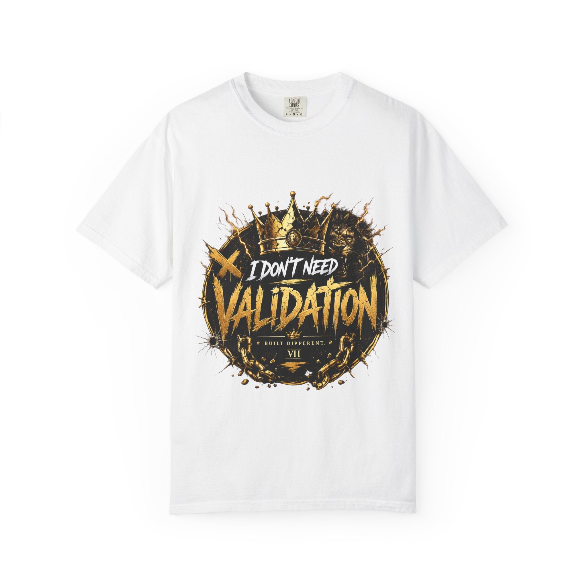 I Don’t Need Validation Graphic Tee — Bold Crown Streetwear T-Shirt