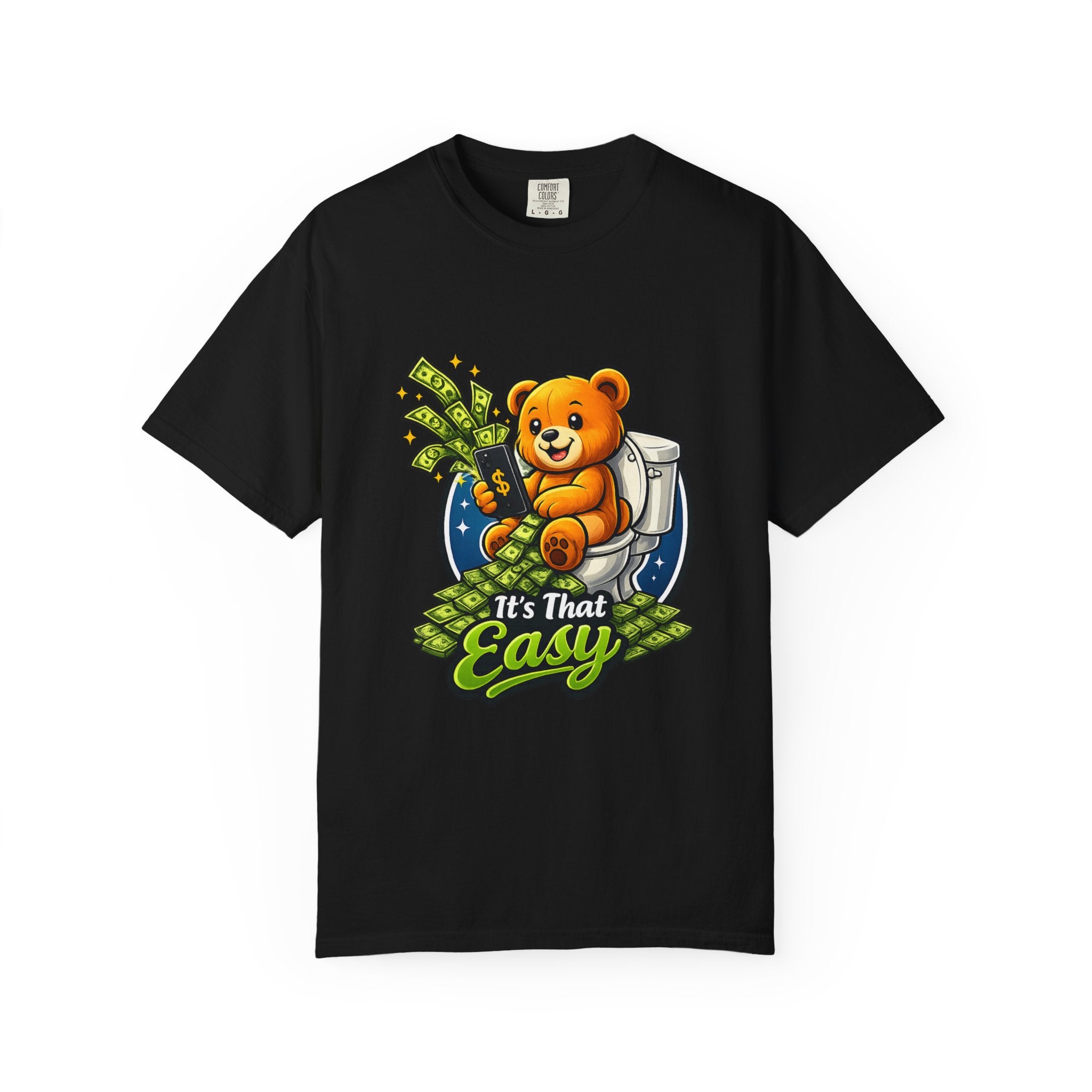 Bathroom Billionaire T-Shirt — Cute Bear on Toilet Graphic Tee