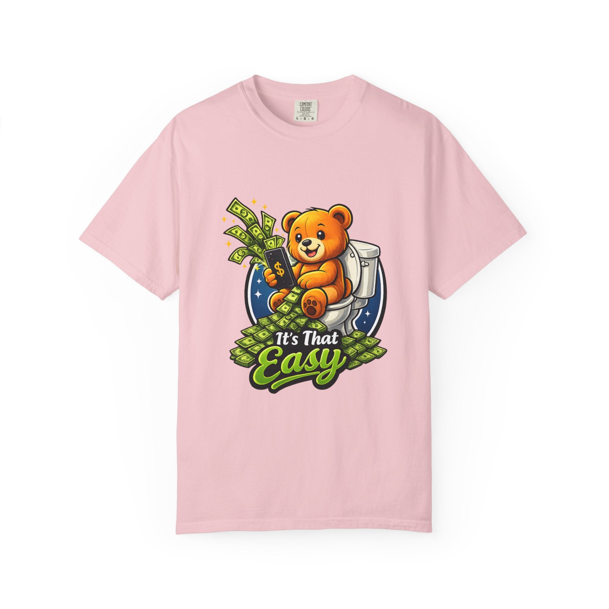 Bathroom Billionaire T-Shirt — Cute Bear on Toilet Graphic Tee
