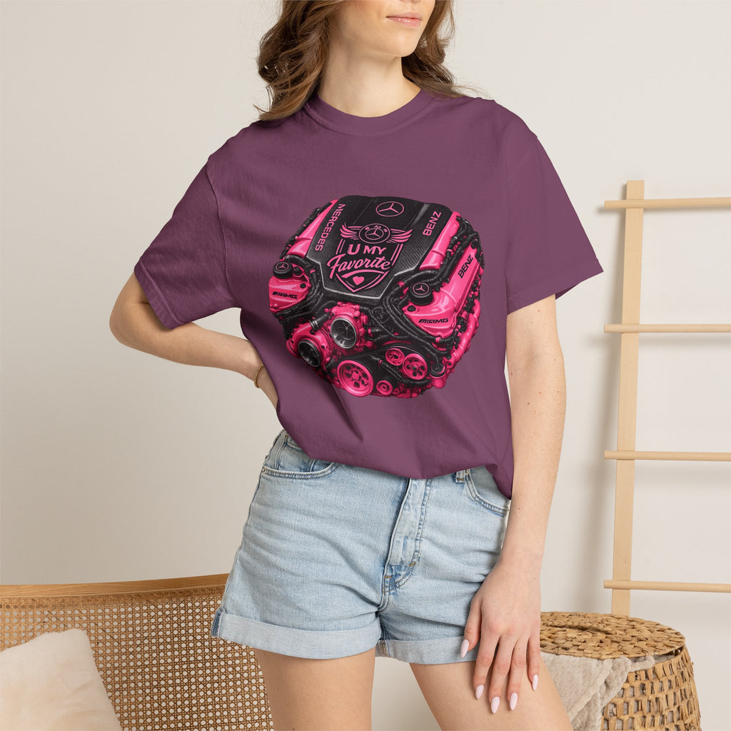 Car Engine Heart Tee — I Love Engines Graphic T-Shirt