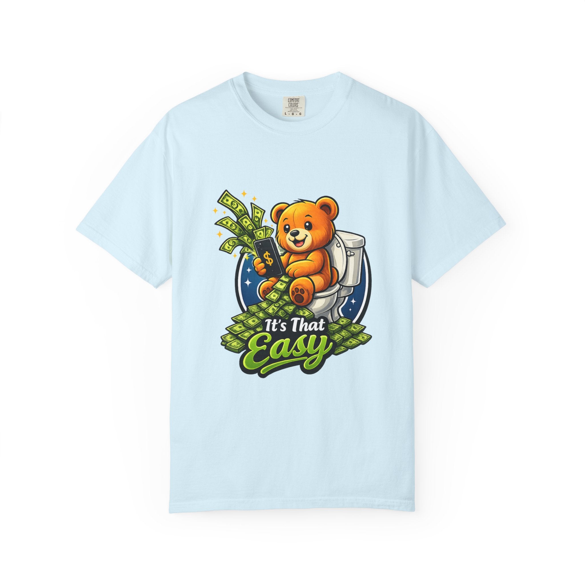 Bathroom Billionaire T-Shirt — Cute Bear on Toilet Graphic Tee