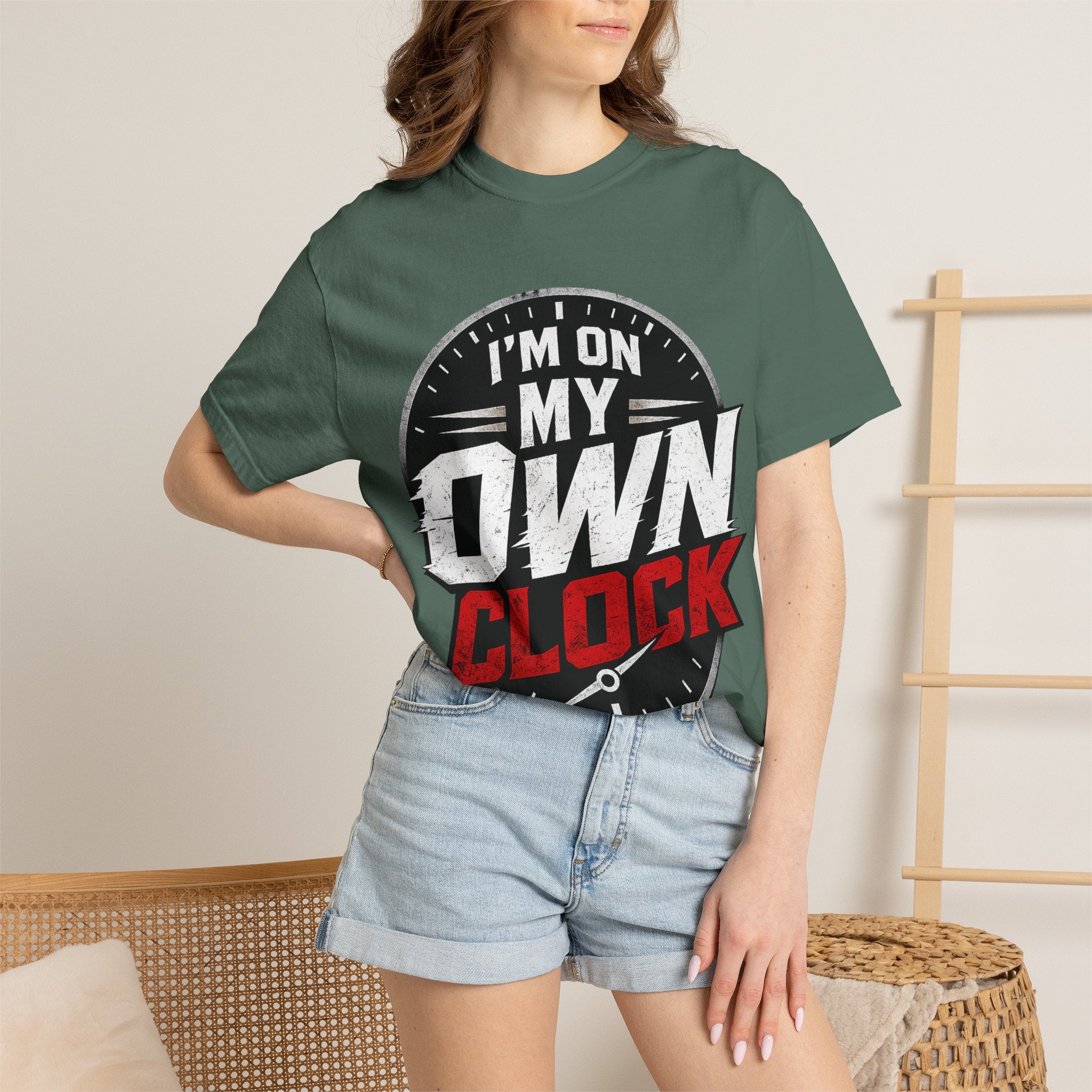 I’m On My Own Clock T-Shirt — Motivational Independent Pride Graphic Tee