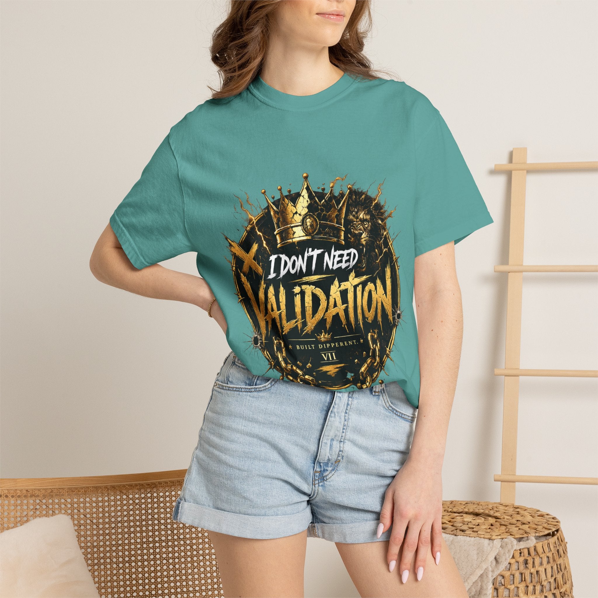 I Don’t Need Validation Graphic Tee — Bold Crown Streetwear T-Shirt
