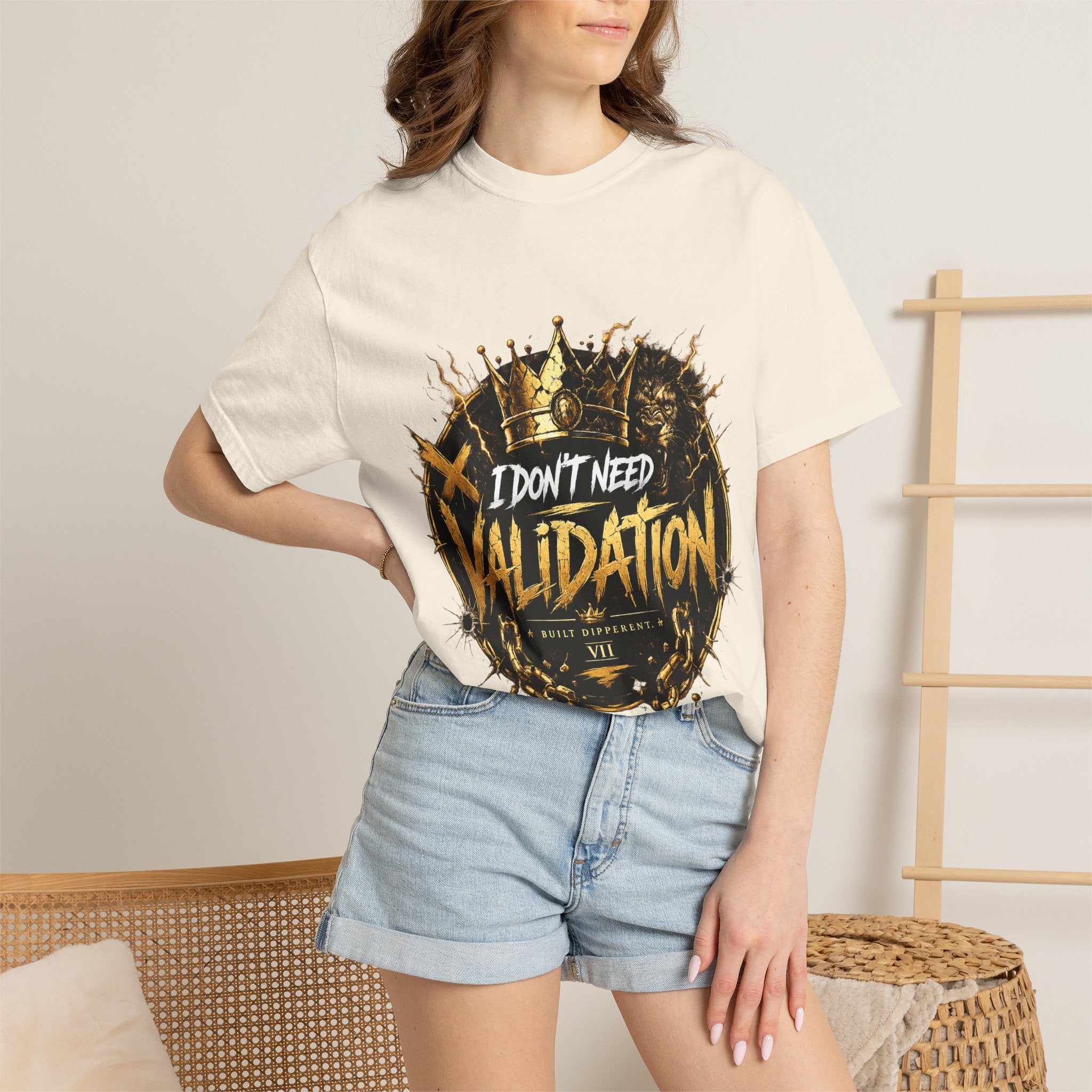 I Don’t Need Validation Graphic Tee — Bold Crown Streetwear T-Shirt