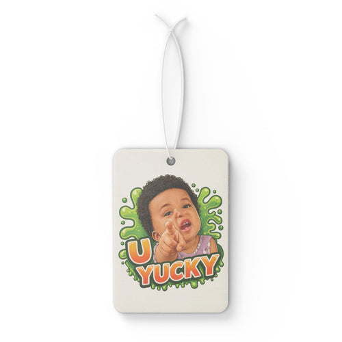 Car Air Freshener — 'U Yucky' Funny Baby Face Scented Hanging Air Freshener