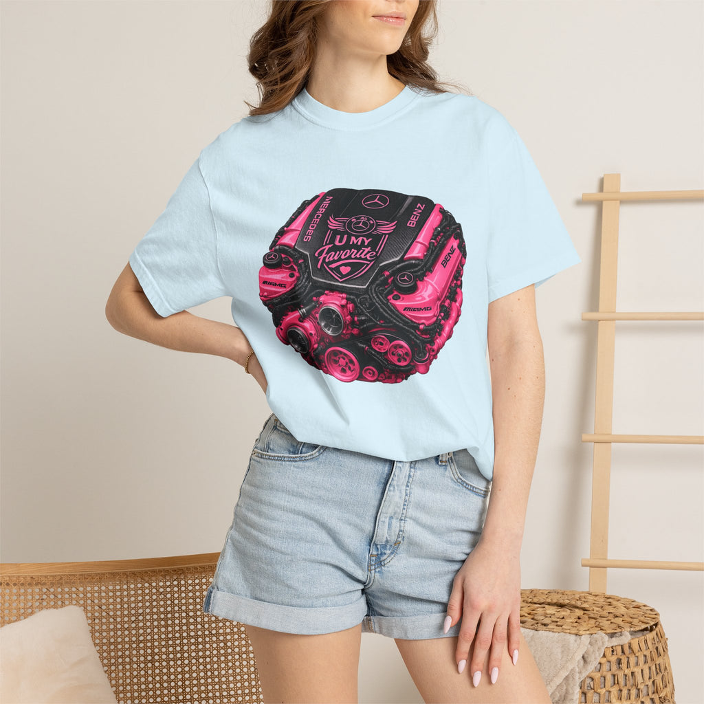Car Engine Heart Tee — I Love Engines Graphic T-Shirt