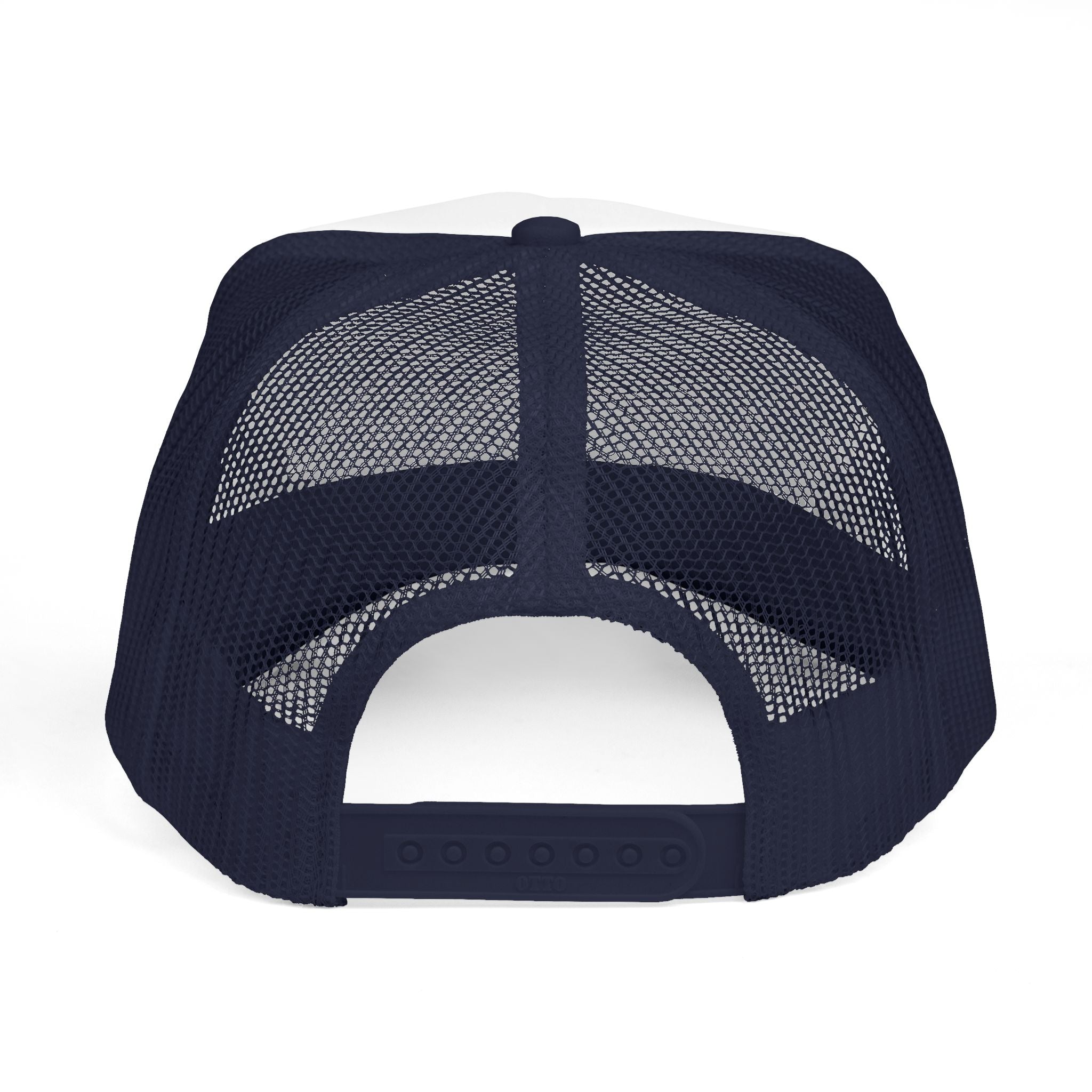 Skull Cross Crest Trucker Hat — Gothic Skull & Cross Emblem Cap