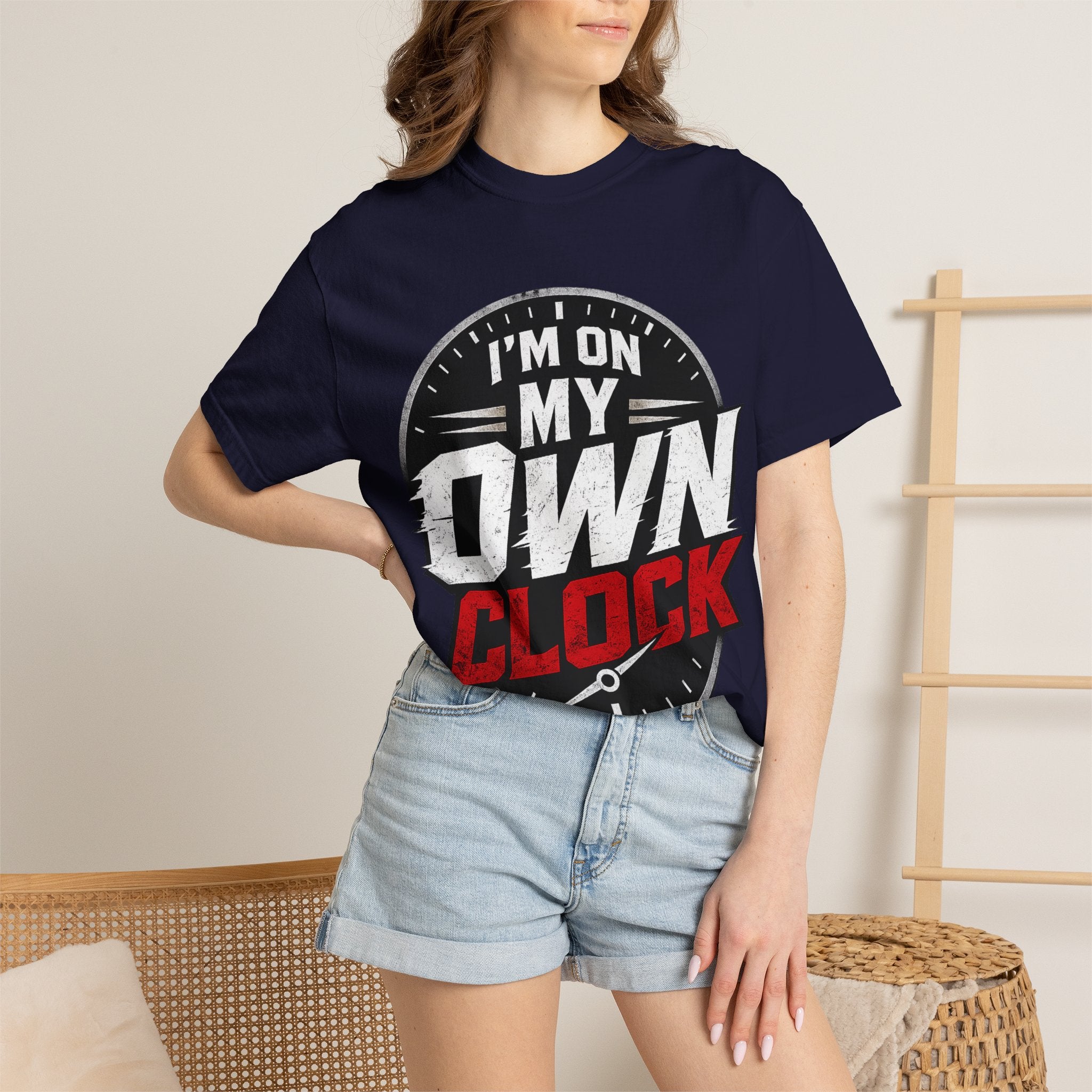 I’m On My Own Clock T-Shirt — Motivational Independent Pride Graphic Tee