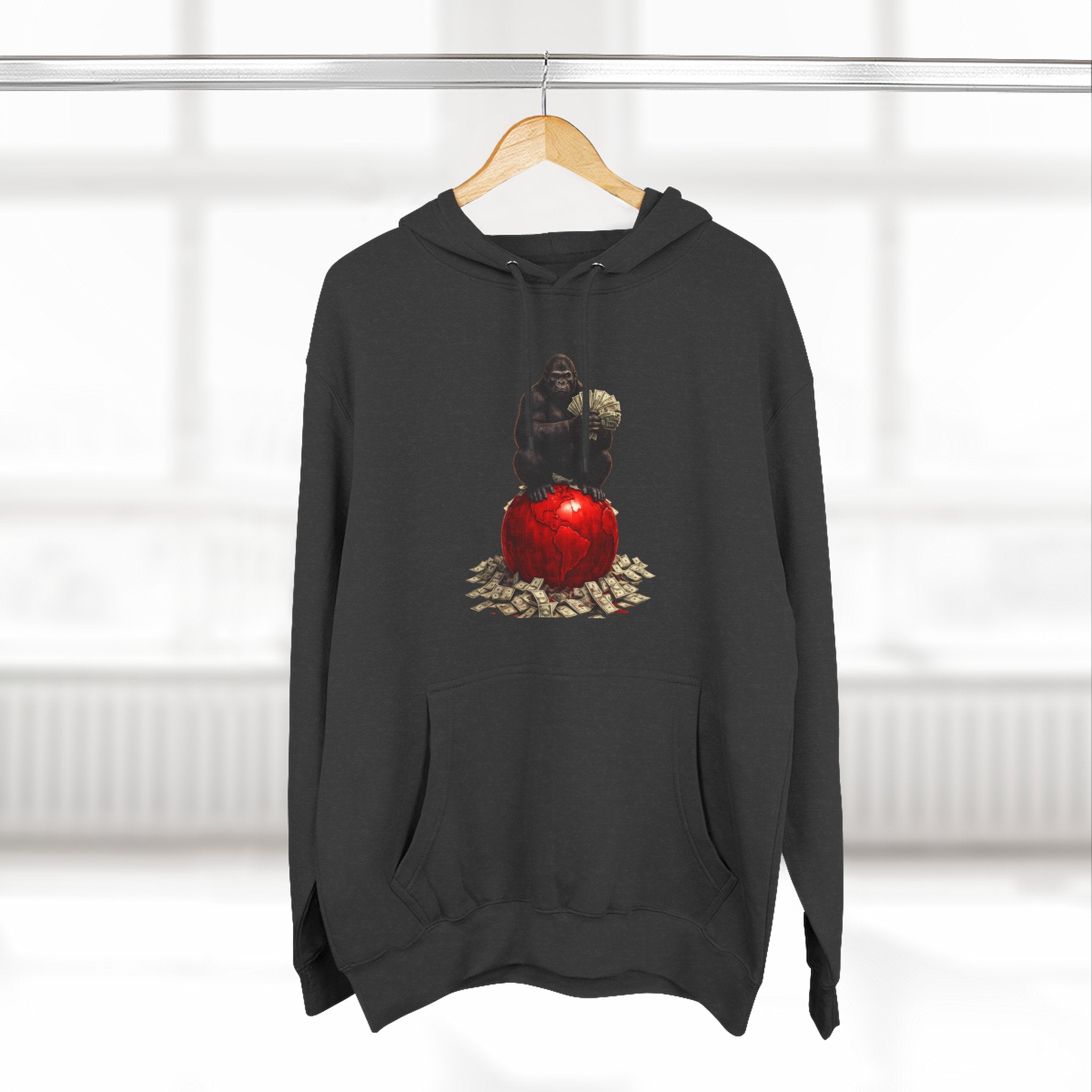 Three-Panel Hoodie — “I’m On My Own Clock” Graphic Pullover