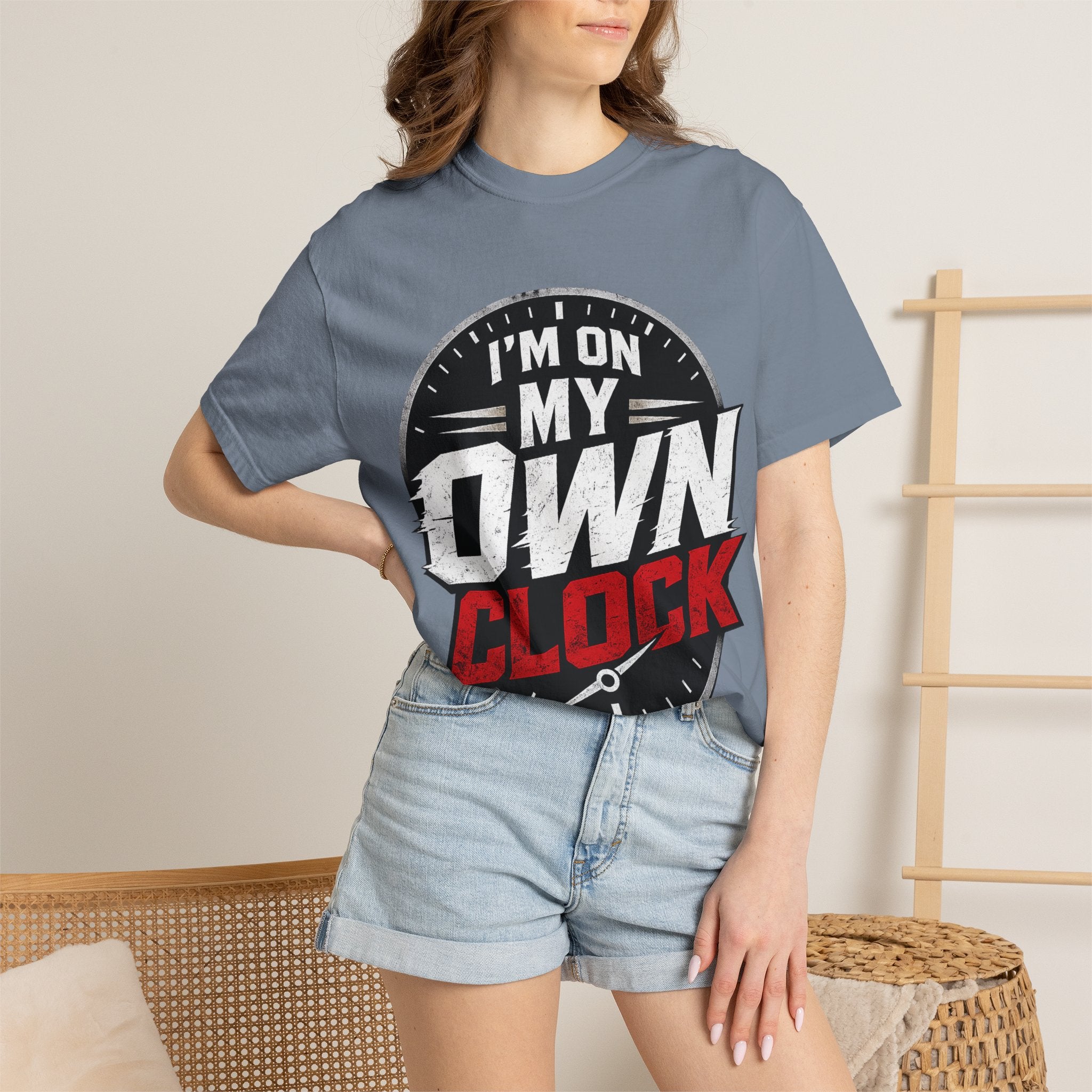 I’m On My Own Clock T-Shirt — Motivational Independent Pride Graphic Tee