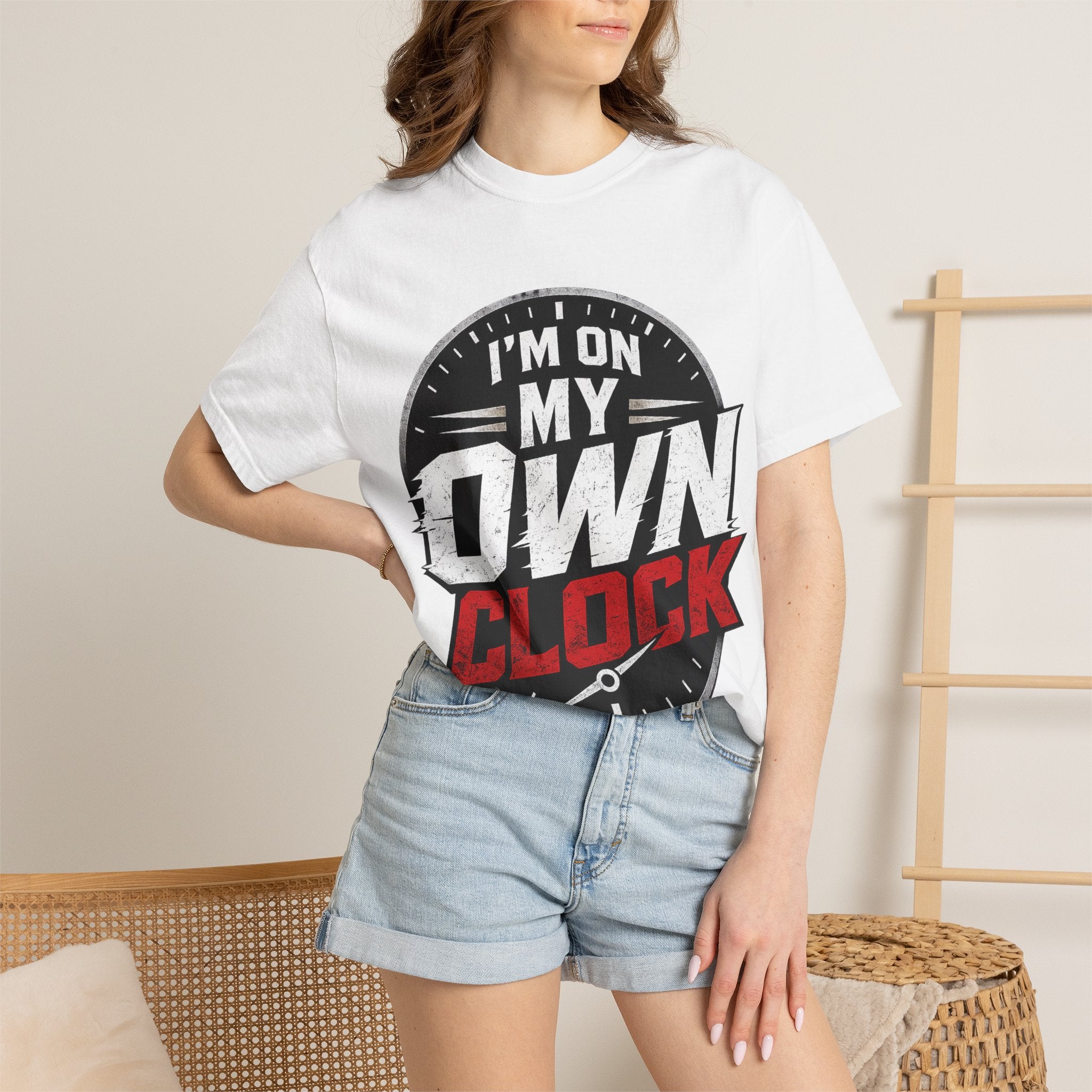 I’m On My Own Clock T-Shirt — Motivational Independent Pride Graphic Tee