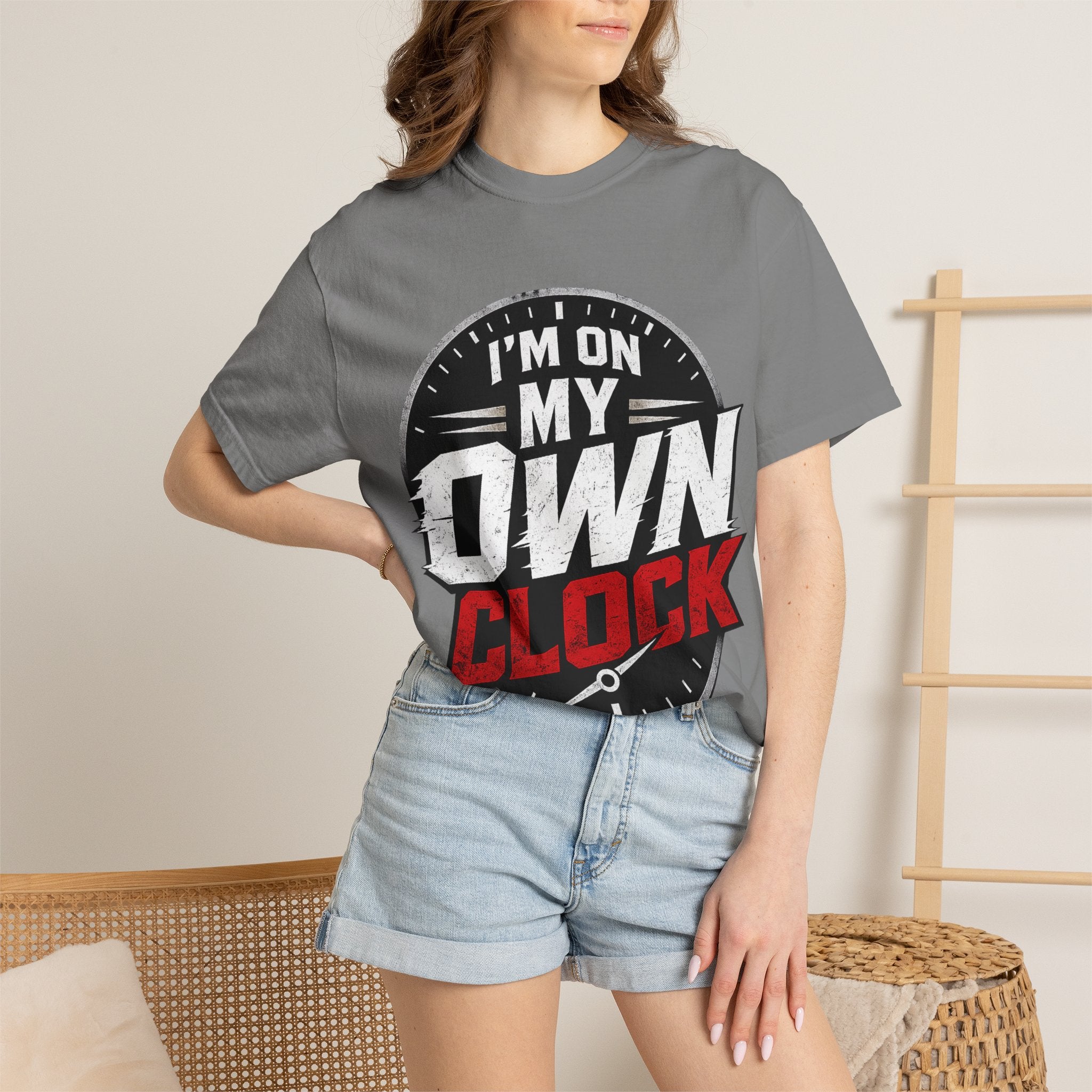 I’m On My Own Clock T-Shirt — Motivational Independent Pride Graphic Tee