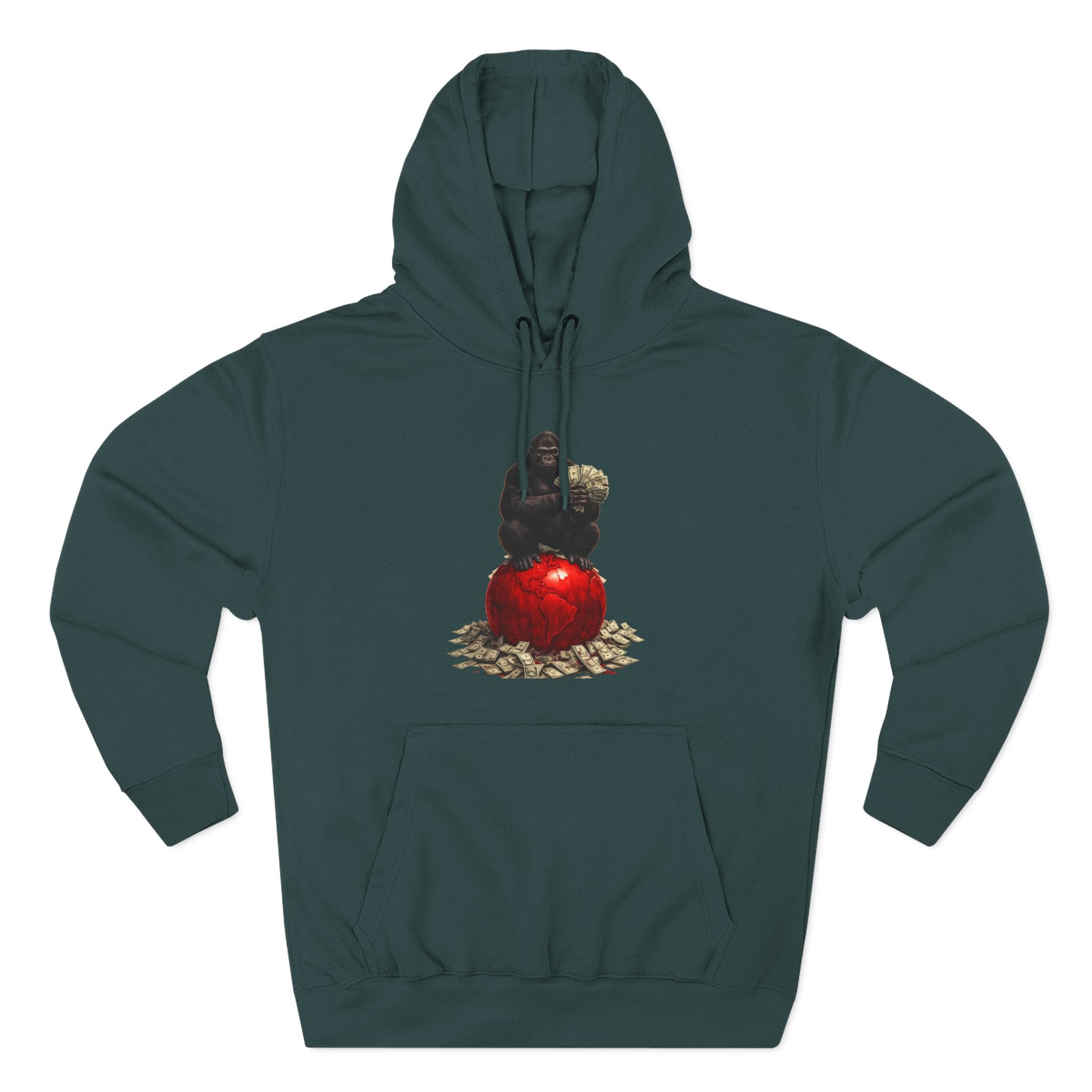 Three-Panel Hoodie — “I’m On My Own Clock” Graphic Pullover