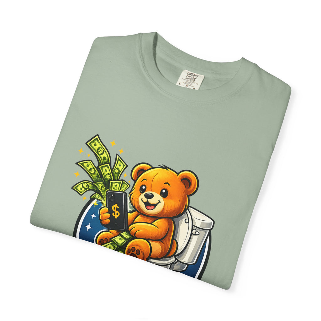 Bathroom Billionaire T-Shirt — Cute Bear on Toilet Graphic Tee