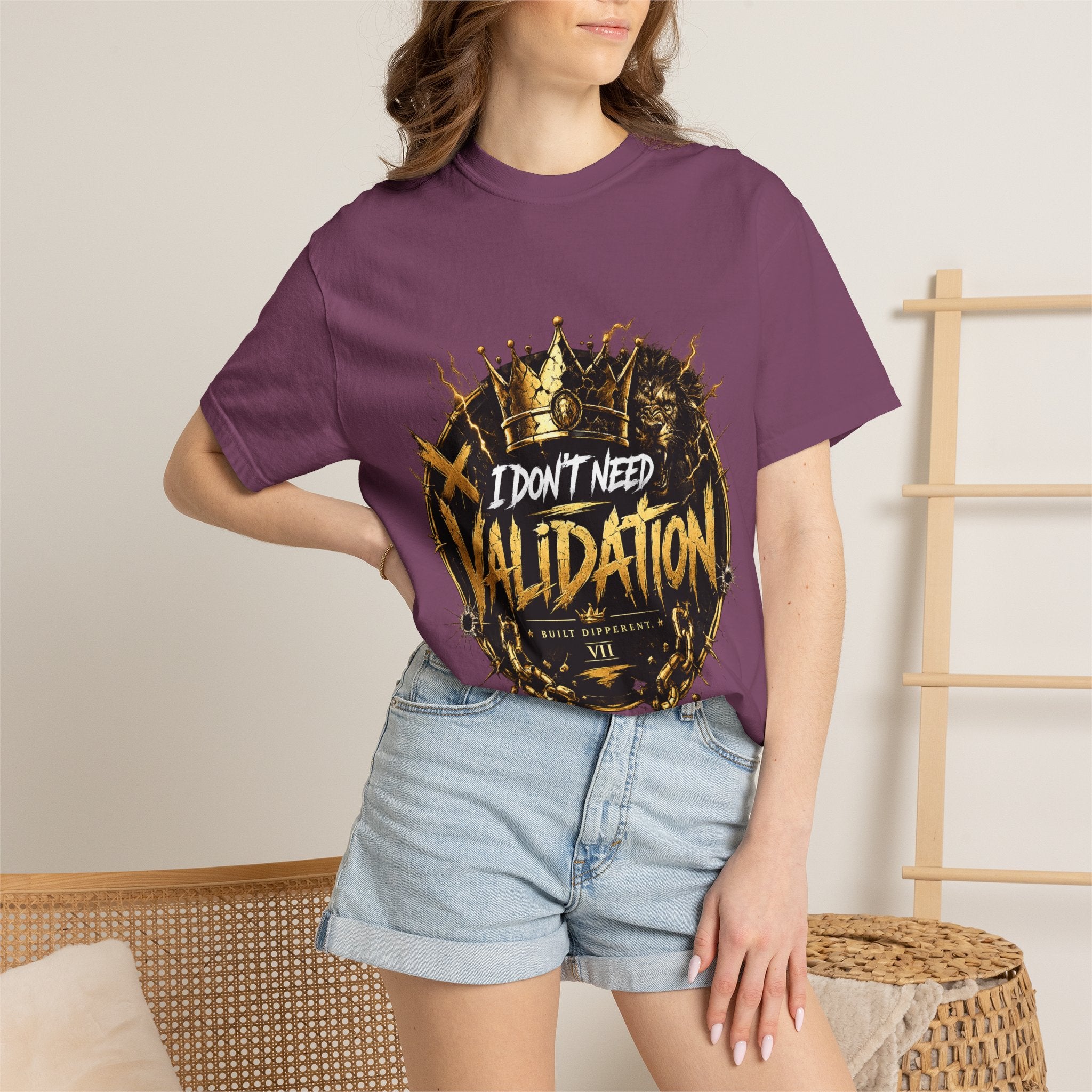 I Don’t Need Validation Graphic Tee — Bold Crown Streetwear T-Shirt