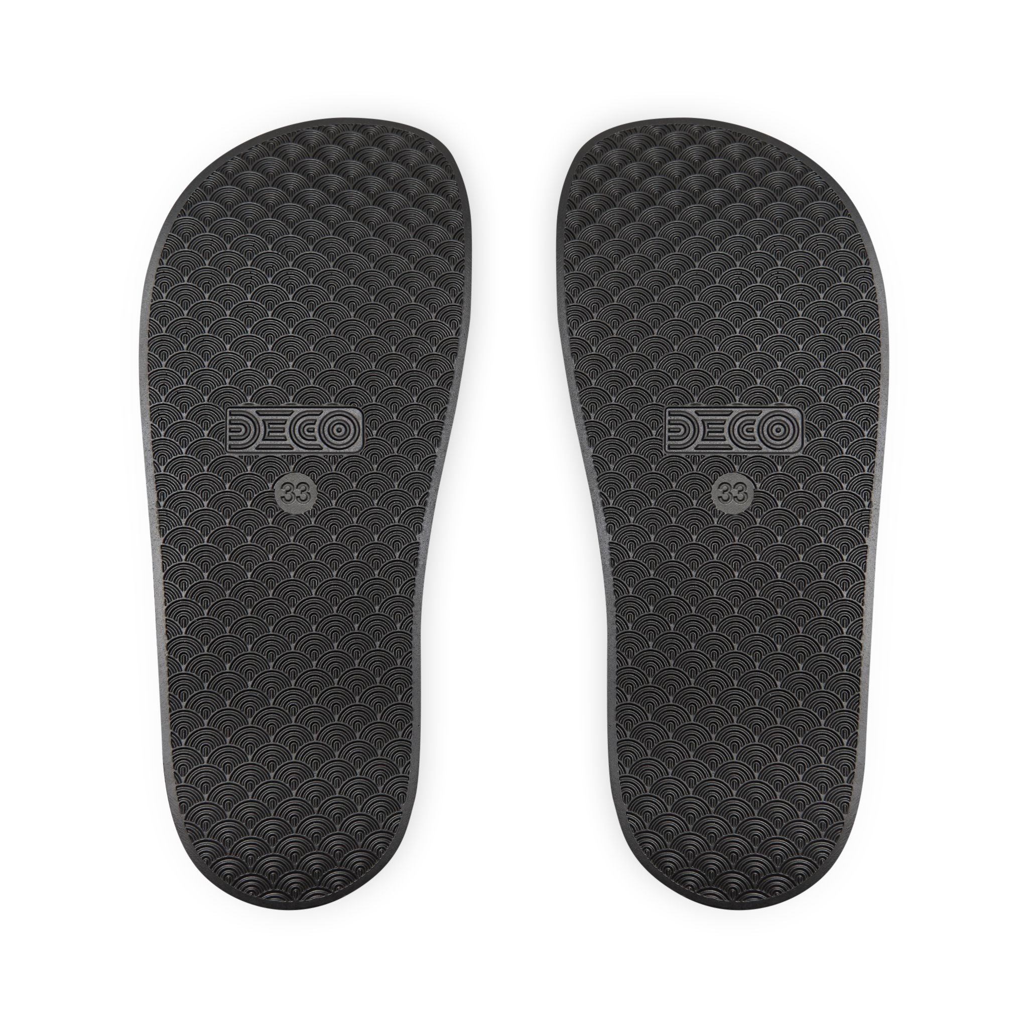 Youth Slides – 'Be-U-t' Rose Graphic Removable-Strap Sandals