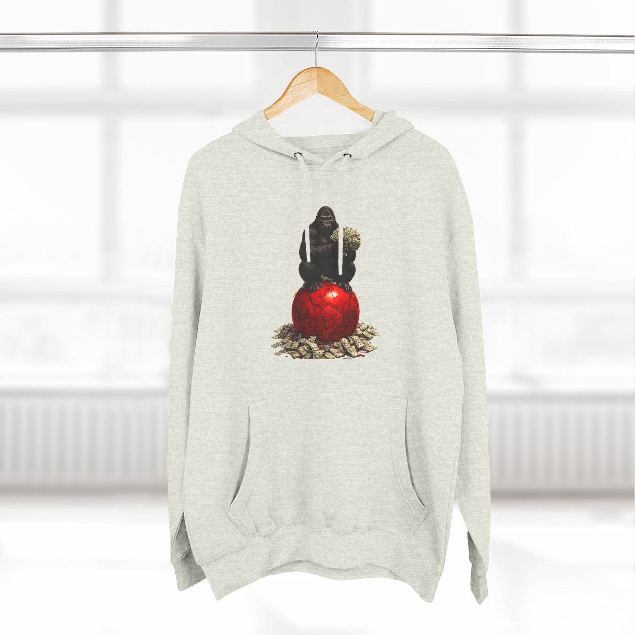 Three-Panel Hoodie — “I’m On My Own Clock” Graphic Pullover
