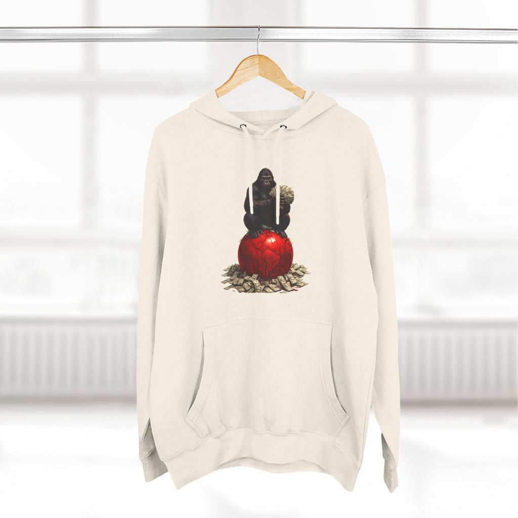 Three-Panel Hoodie — “I’m On My Own Clock” Graphic Pullover
