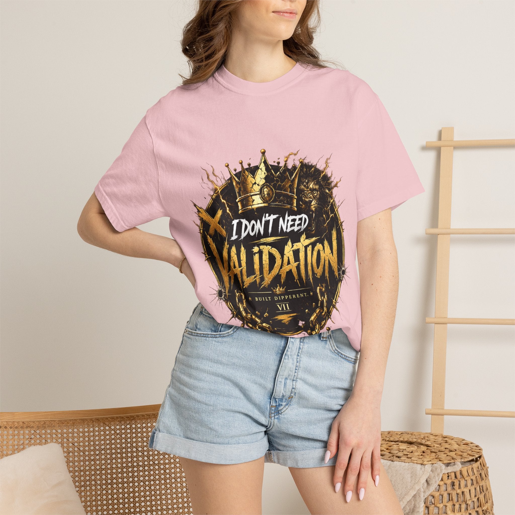 I Don’t Need Validation Graphic Tee — Bold Crown Streetwear T-Shirt