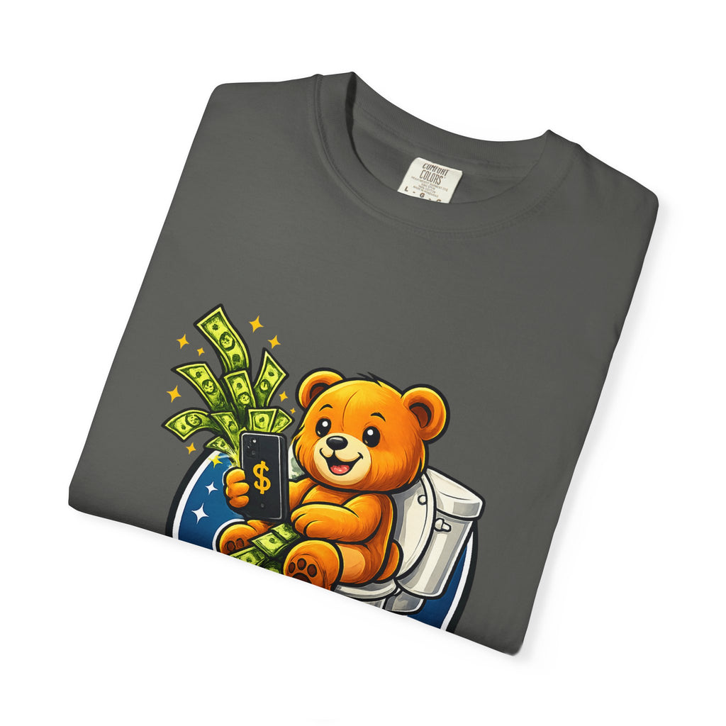Bathroom Billionaire T-Shirt — Cute Bear on Toilet Graphic Tee