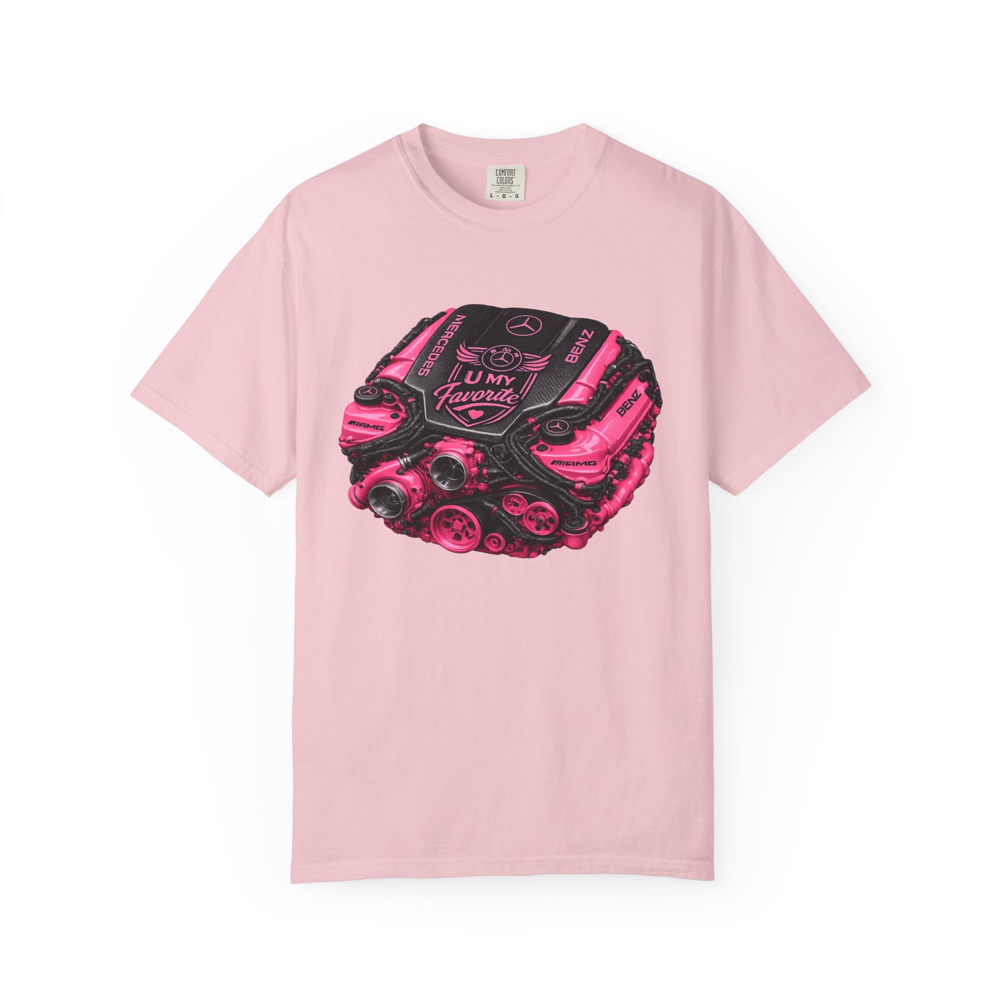 Car Engine Heart Tee — I Love Engines Graphic T-Shirt