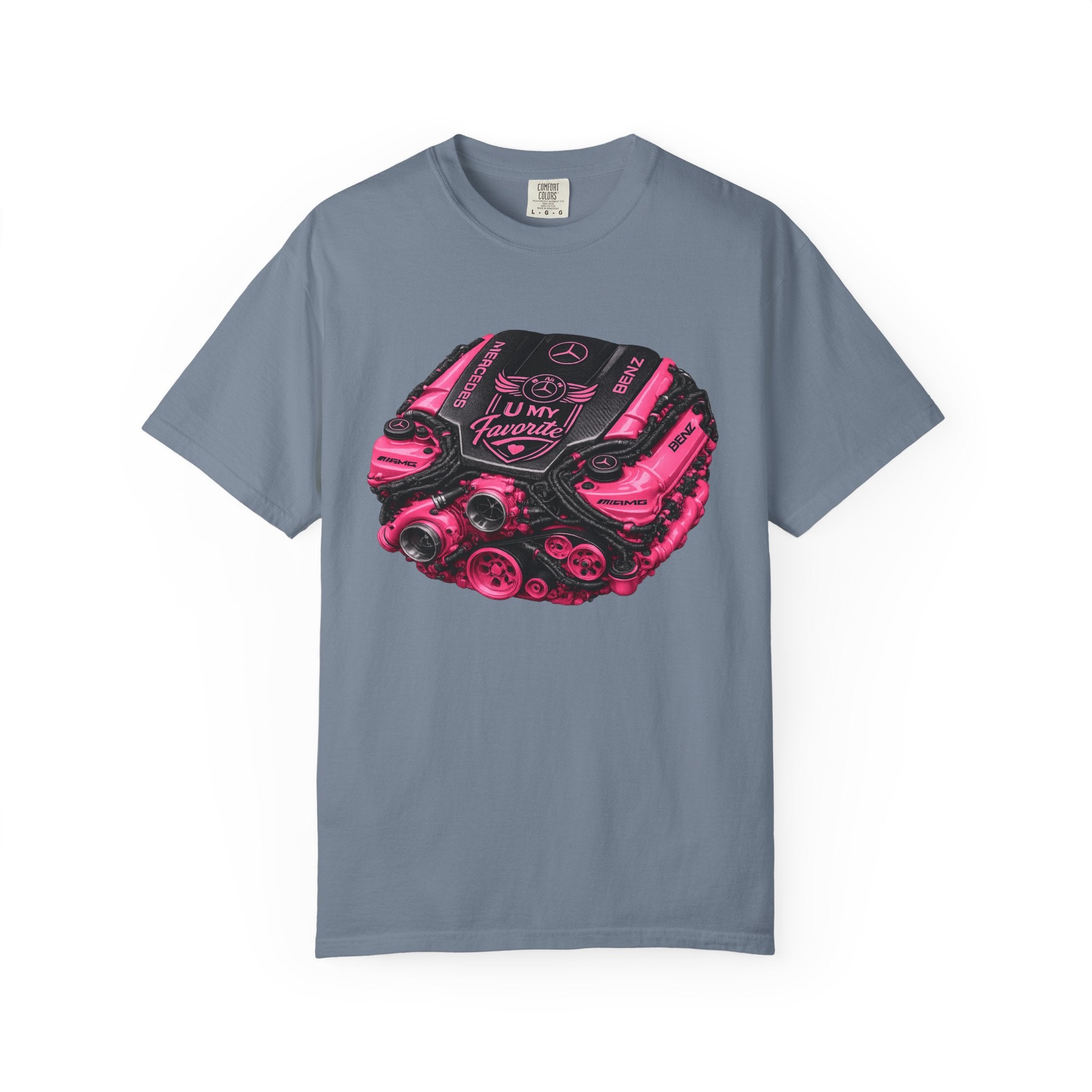 Car Engine Heart Tee — I Love Engines Graphic T-Shirt