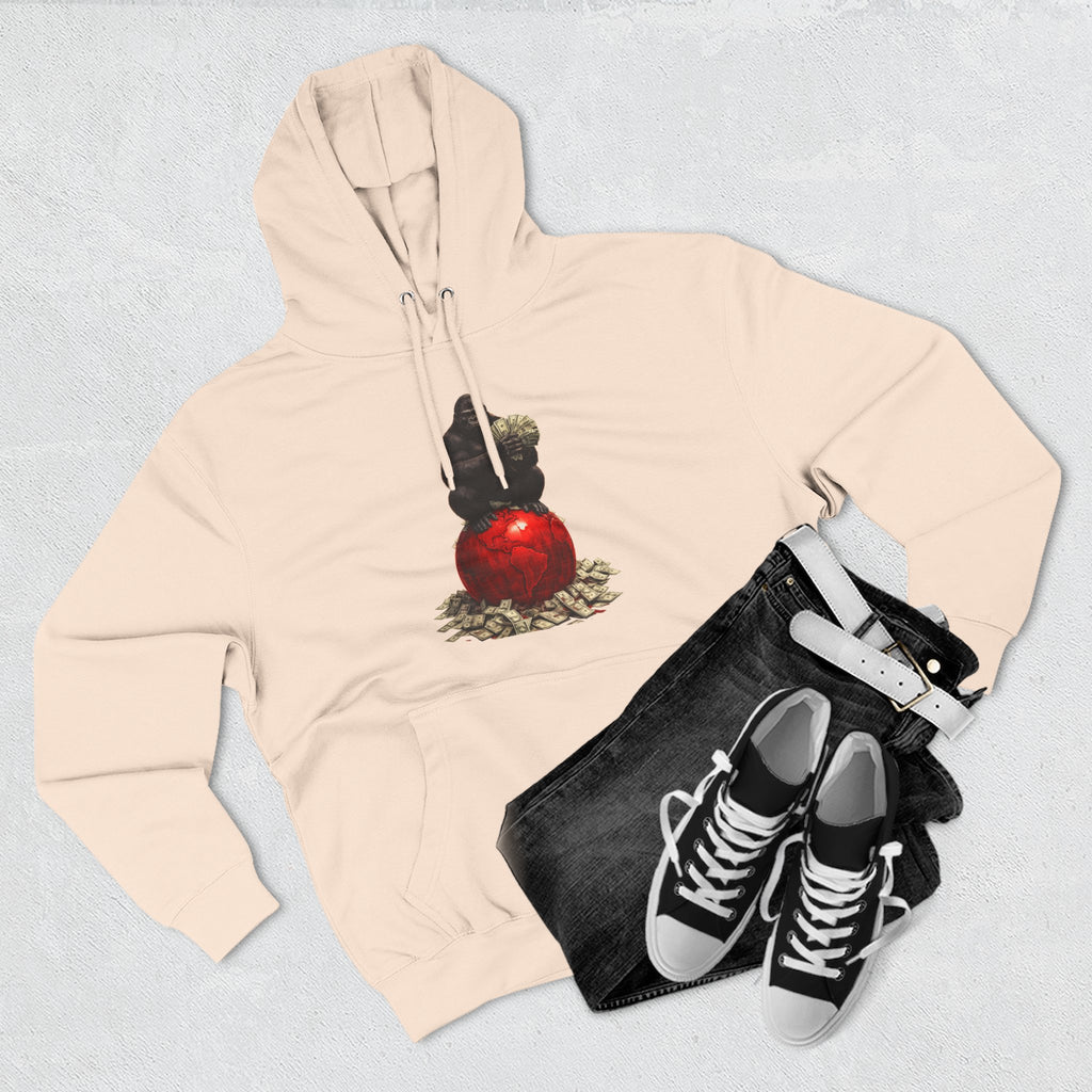 Three-Panel Hoodie — “I’m On My Own Clock” Graphic Pullover