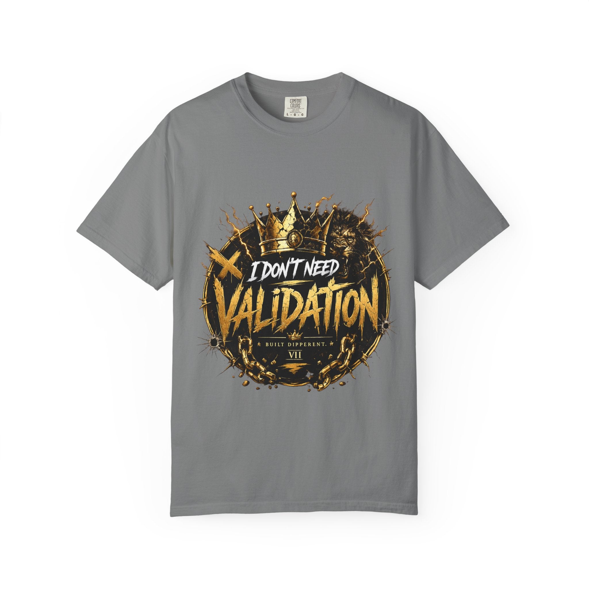I Don’t Need Validation Graphic Tee — Bold Crown Streetwear T-Shirt