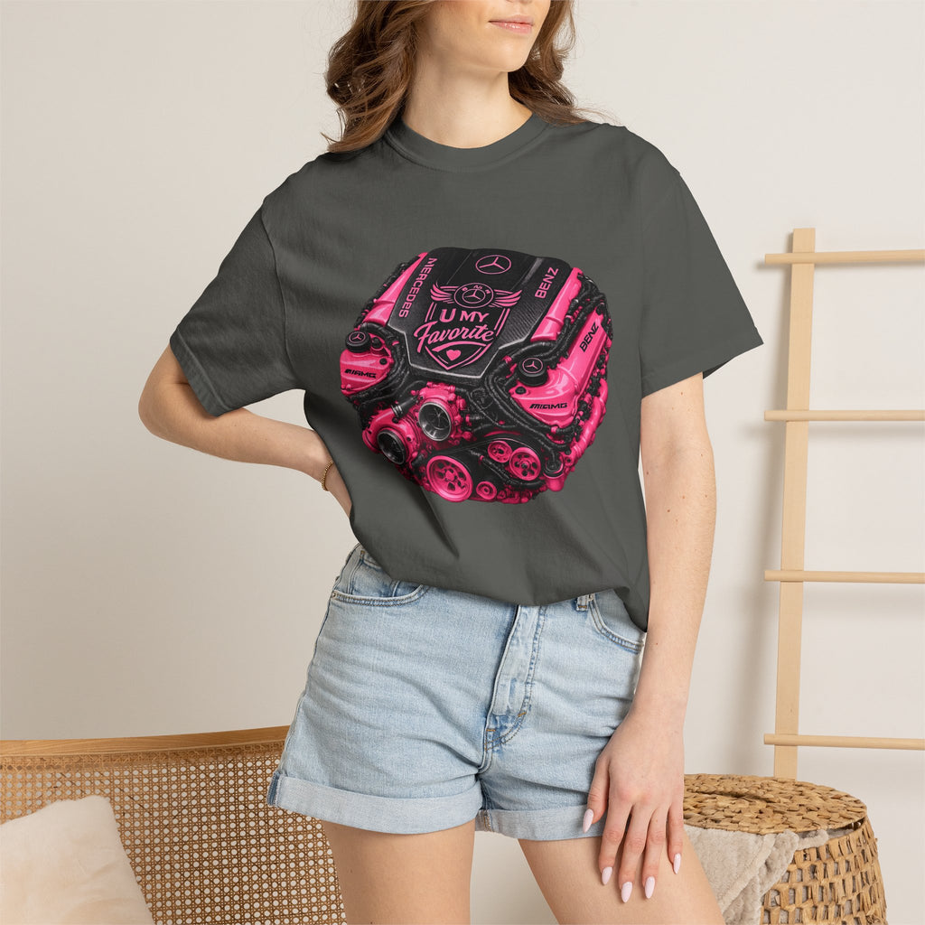 Car Engine Heart Tee — I Love Engines Graphic T-Shirt