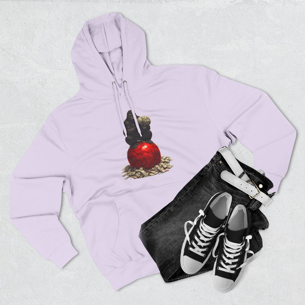 Three-Panel Hoodie — “I’m On My Own Clock” Graphic Pullover