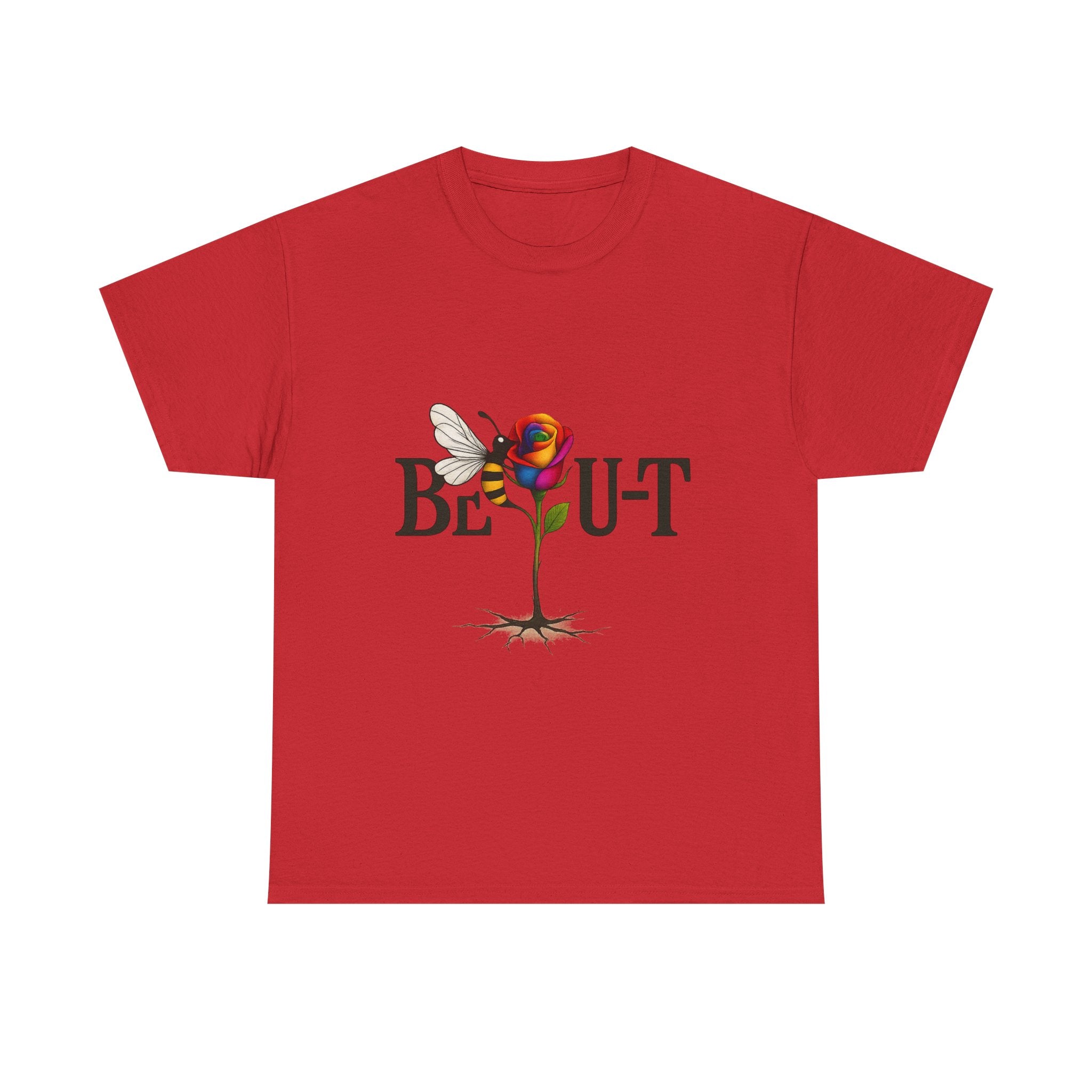 T-Shirt — "Be-Out" Rose & Bee Graphic Tee