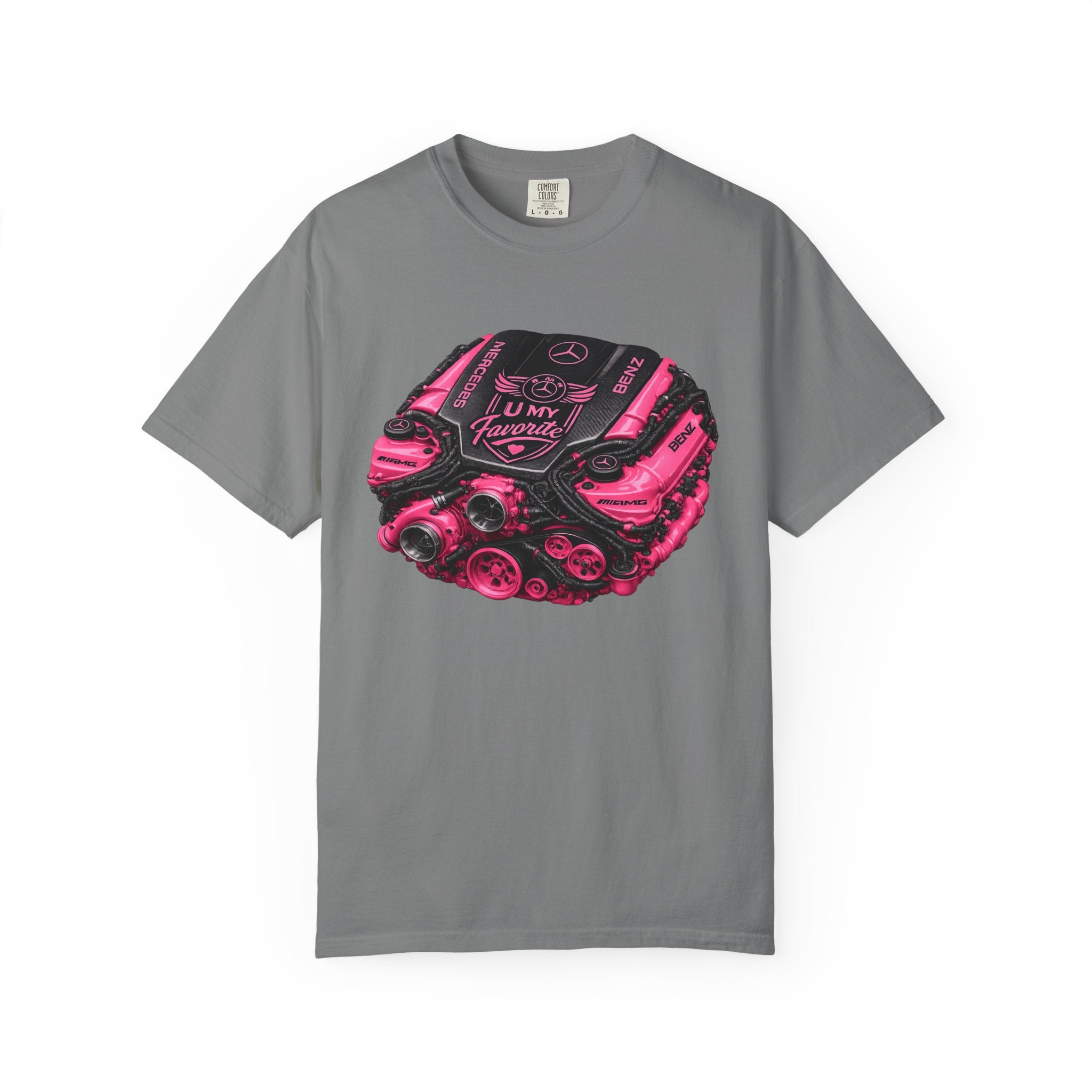 Car Engine Heart Tee — I Love Engines Graphic T-Shirt