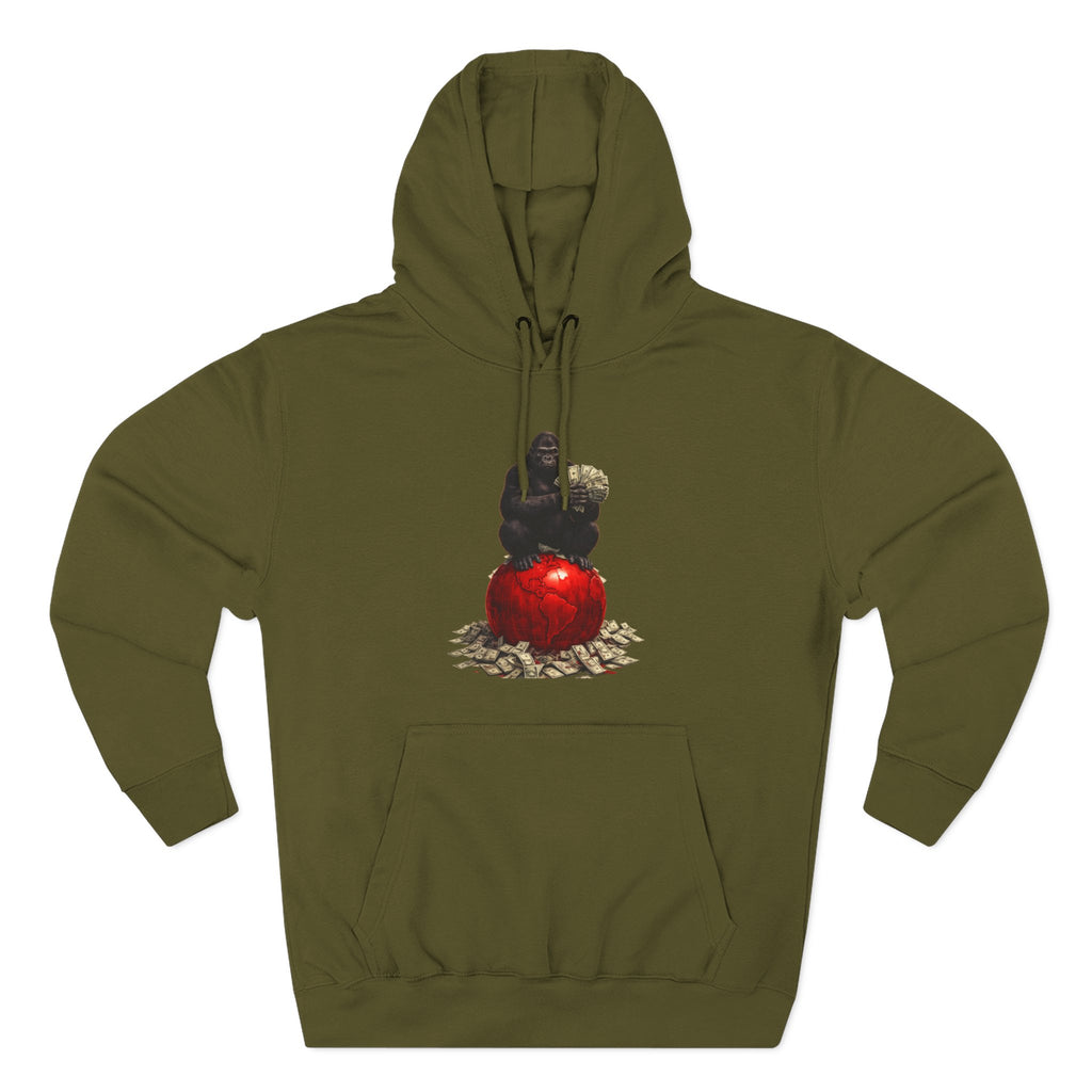 Three-Panel Hoodie — “I’m On My Own Clock” Graphic Pullover